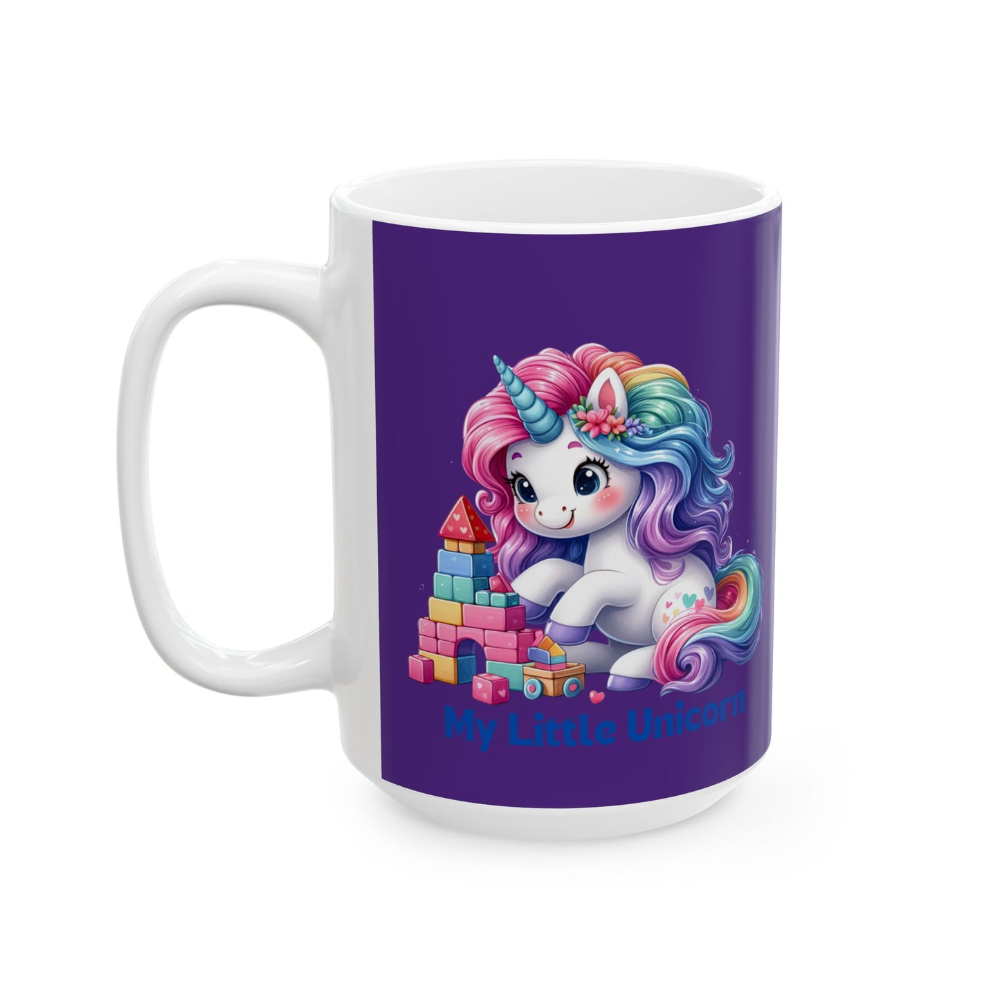 My Little Unicorn Castle Mug 11-15 Ounces Purple