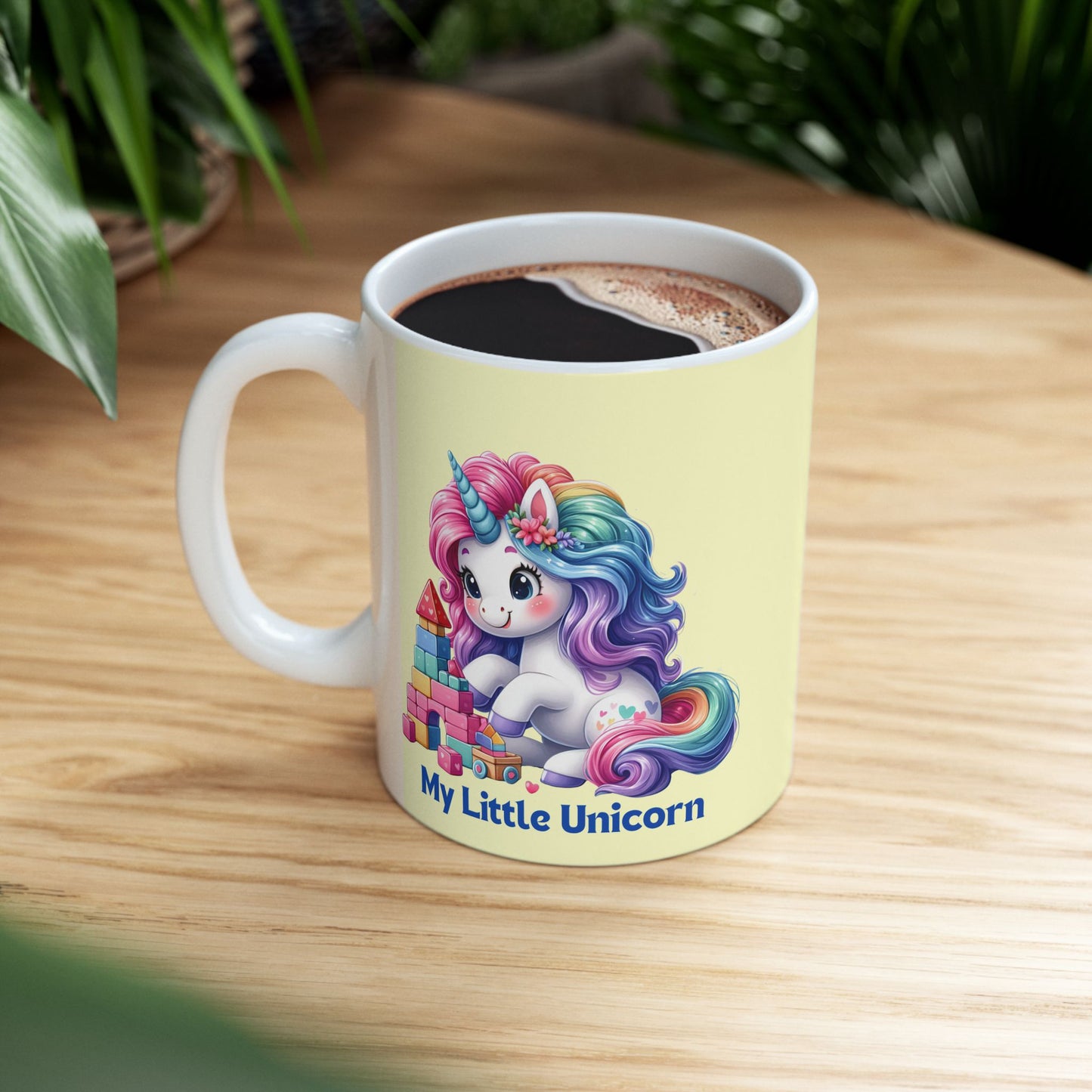My Little Unicorn Candy Mug 11-15 Ounces Yellow