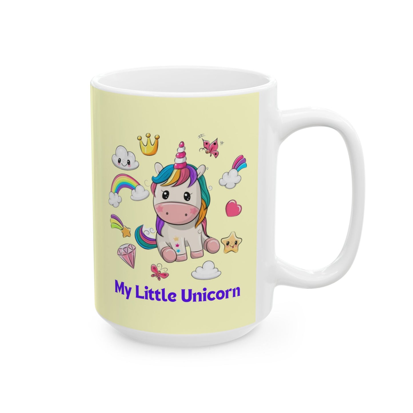 My Little Unicorn Fantasy Mug 11-15 Ounces Yellow