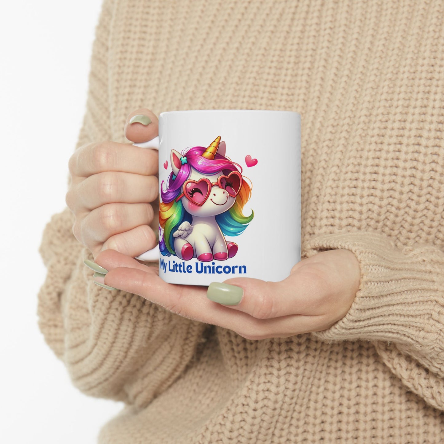 My Little Unicorn Rainbow Mug 11-15 Ounces White