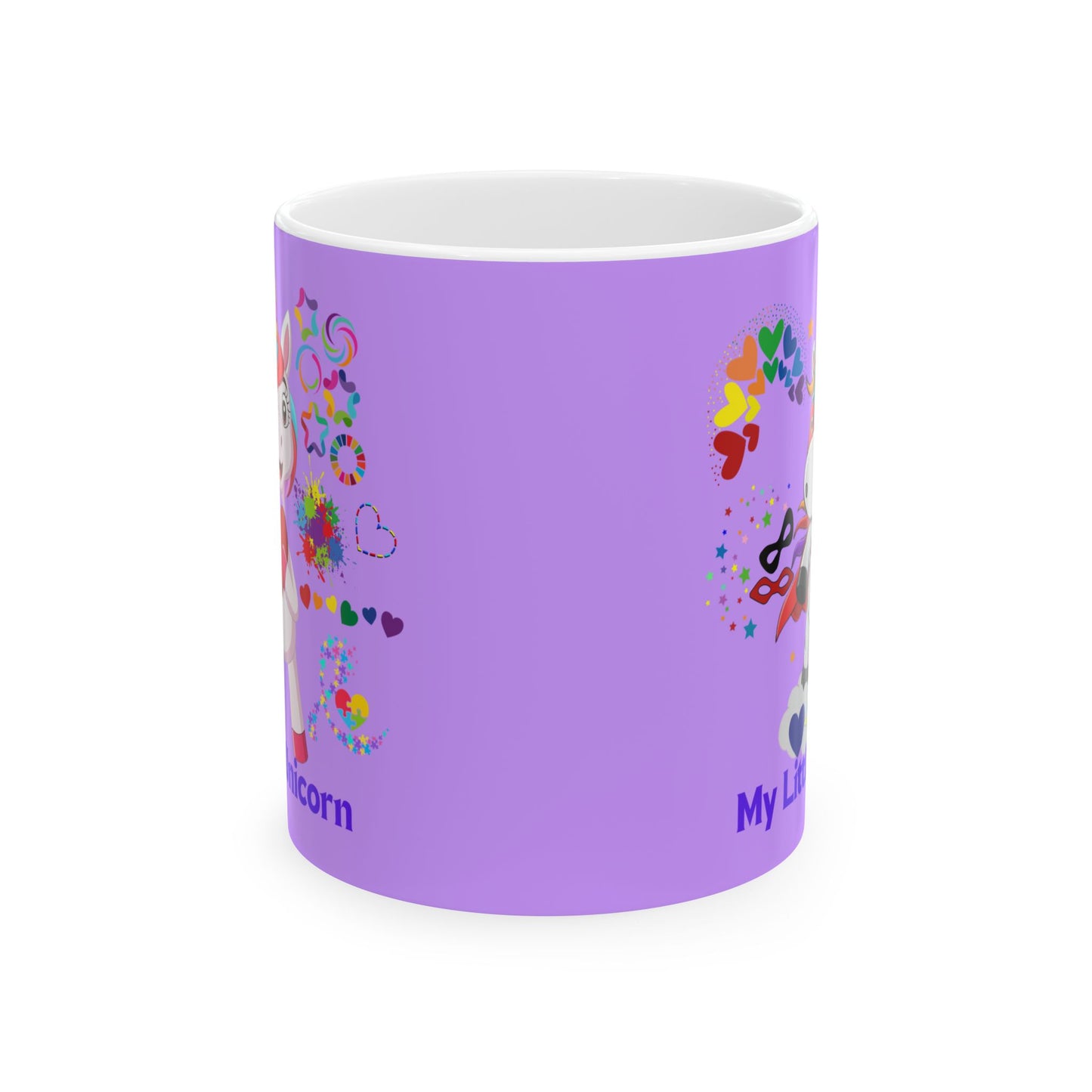 My Little Unicorn Couple Mug 11-15 Ounces White