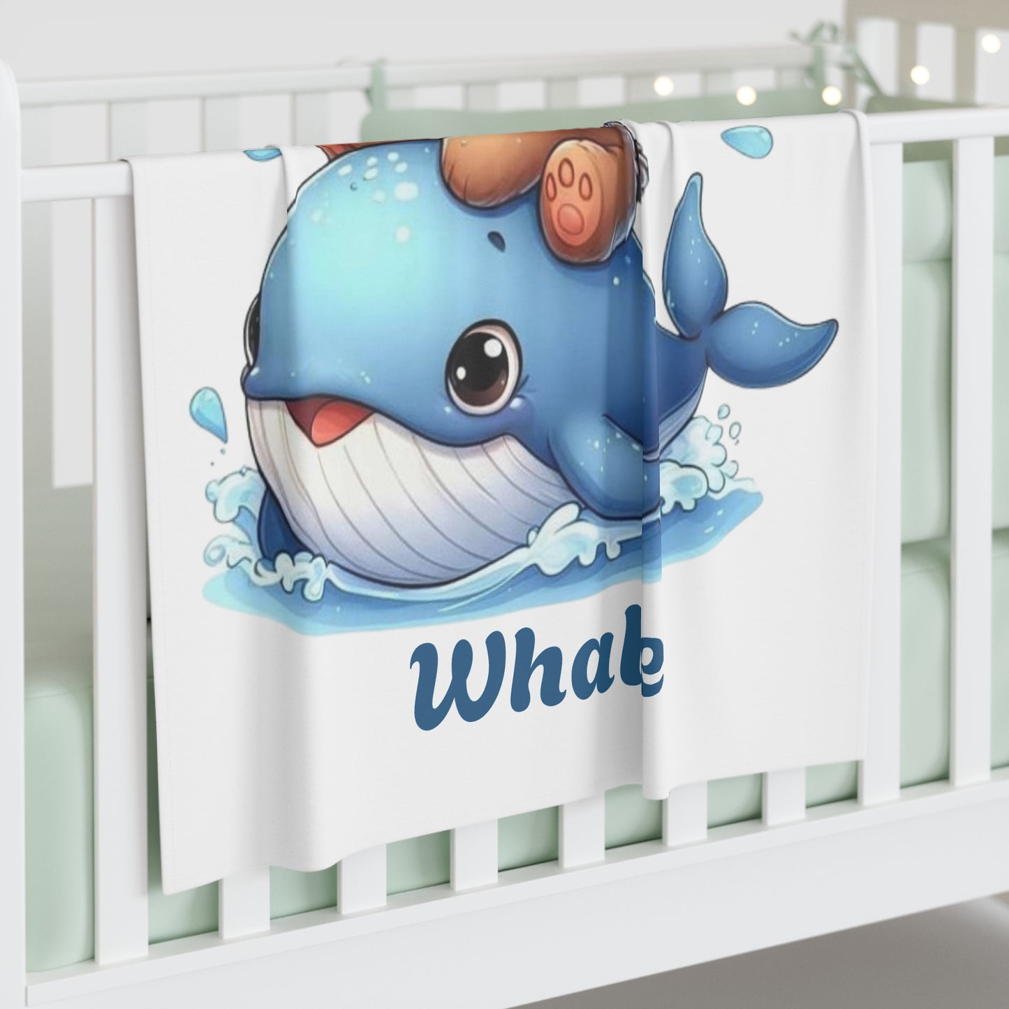 Whale Baby Swaddle Blanket