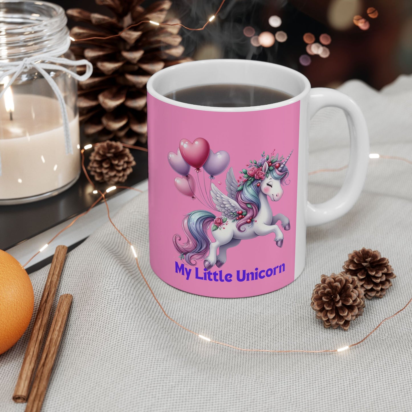 My Little Unicorn Horse Mug 11-15 Ounces Pink