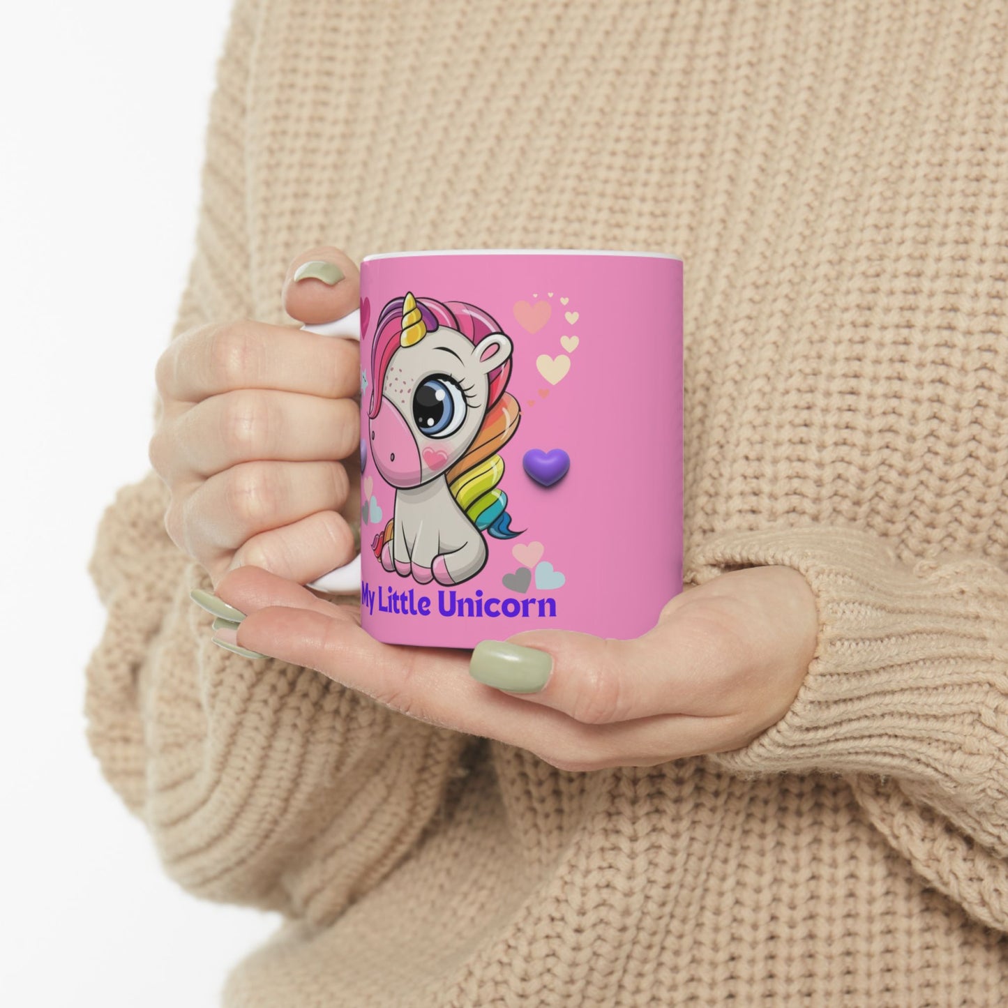 My Little Unicorn Balloons Mug 11-15 Ounces Pink