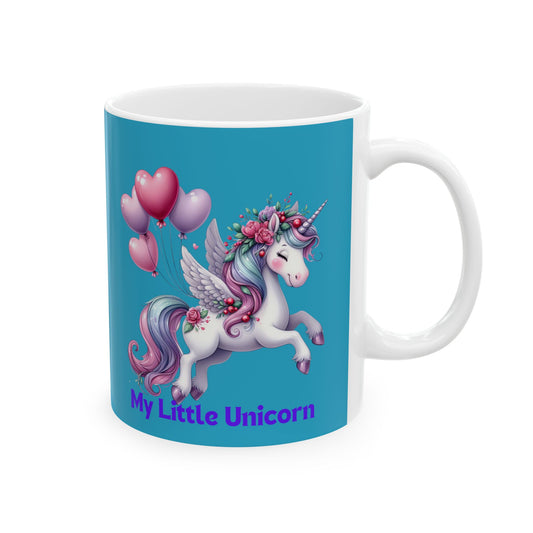 My Little Unicorn Horse Mug 11-15 Ounces Turquoise