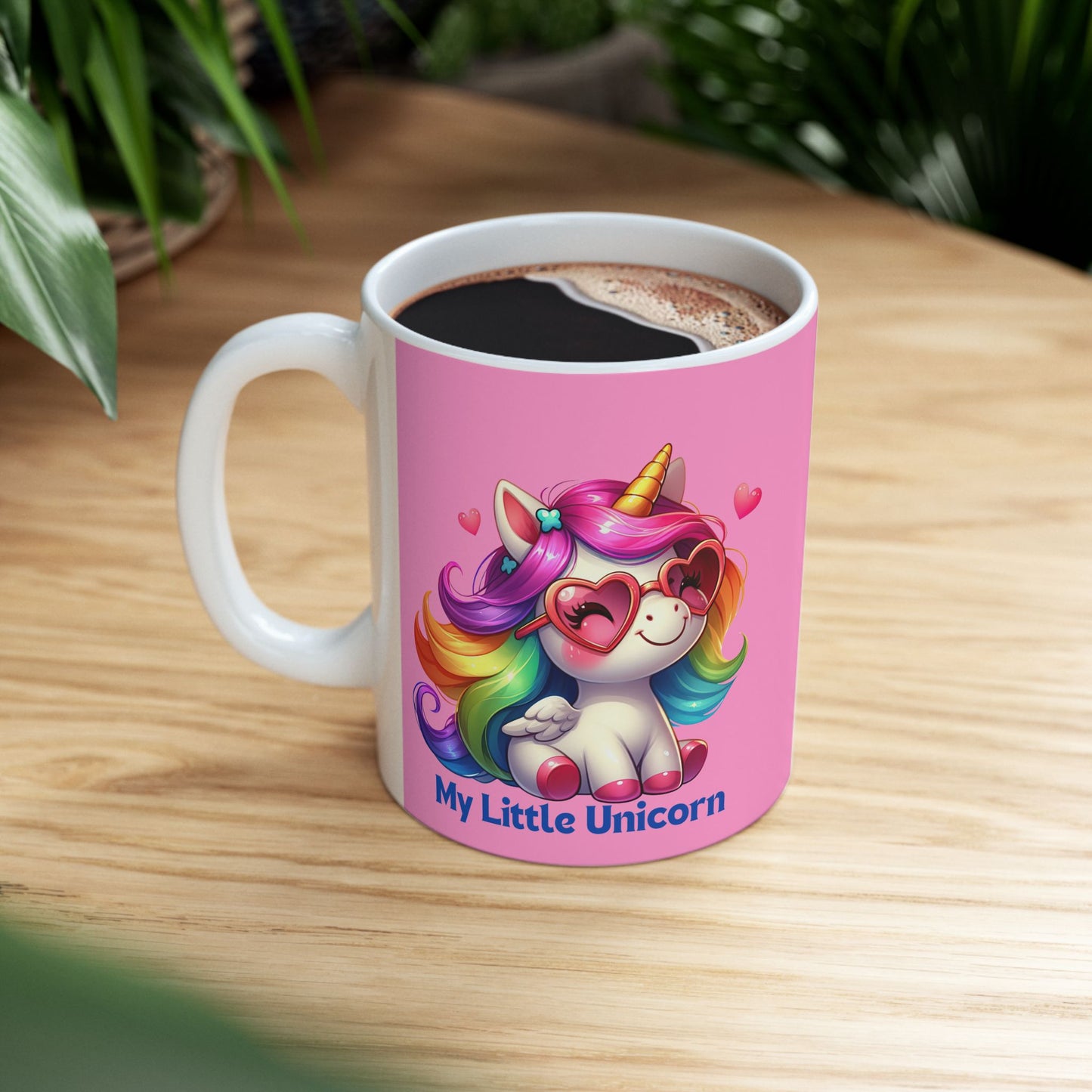 My Little Unicorn Rainbow Mug 11-15 Ounces Pink