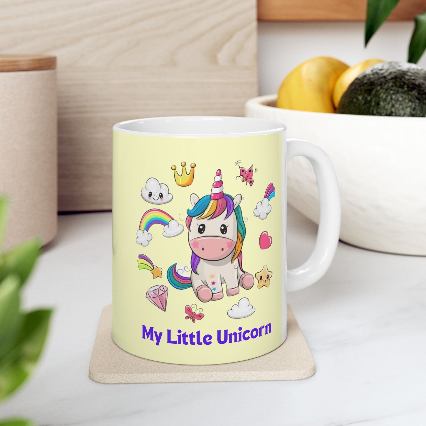 My Little Unicorn Fantasy Mug 11-15 Ounces Yellow