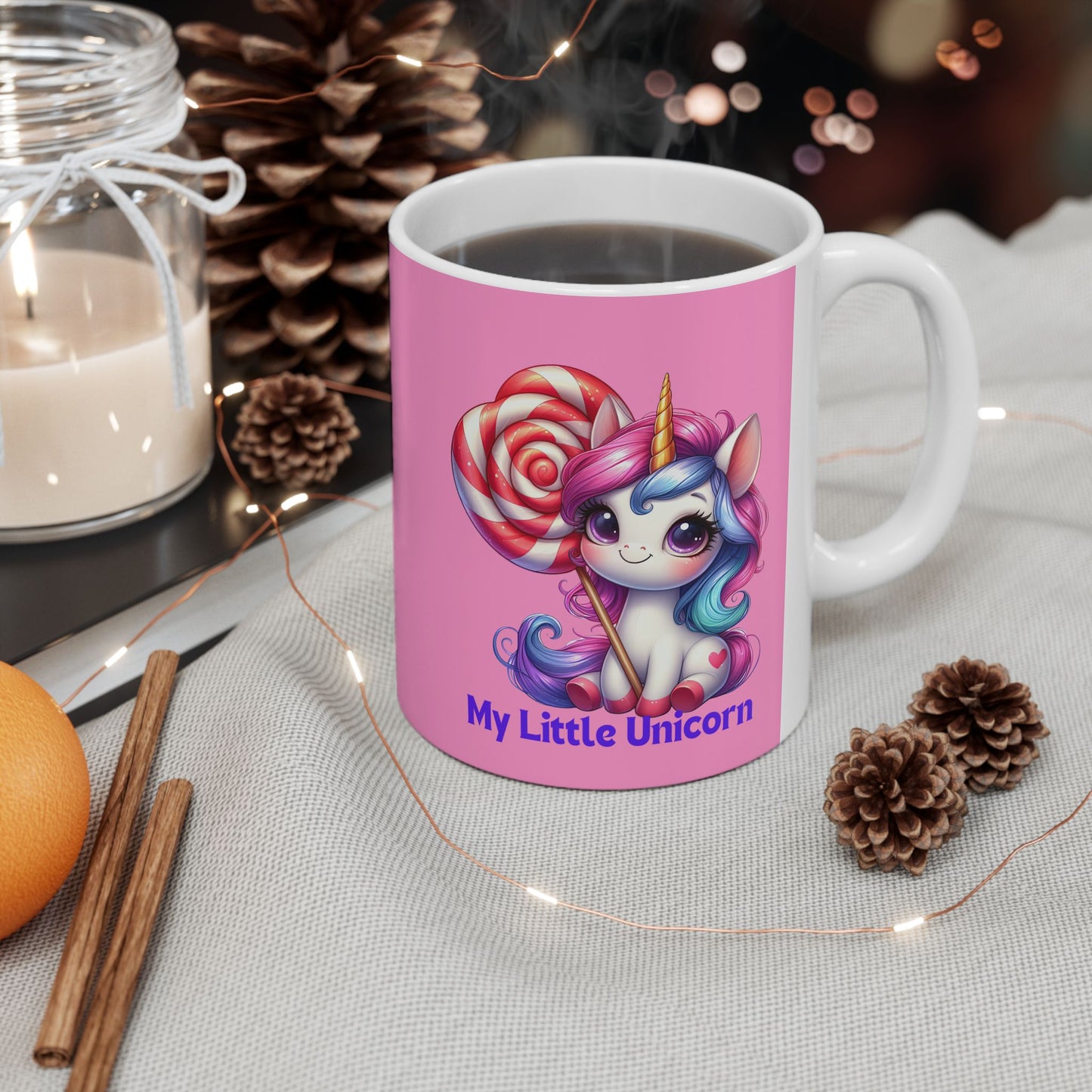 My Little Unicorn Candy Mug 11-15 Ounces Pink