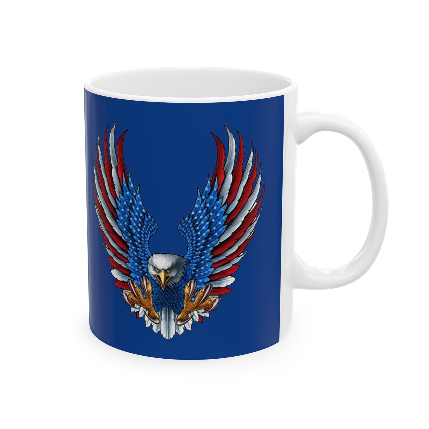 Eagle Mug 11 Ounces Dark Blue