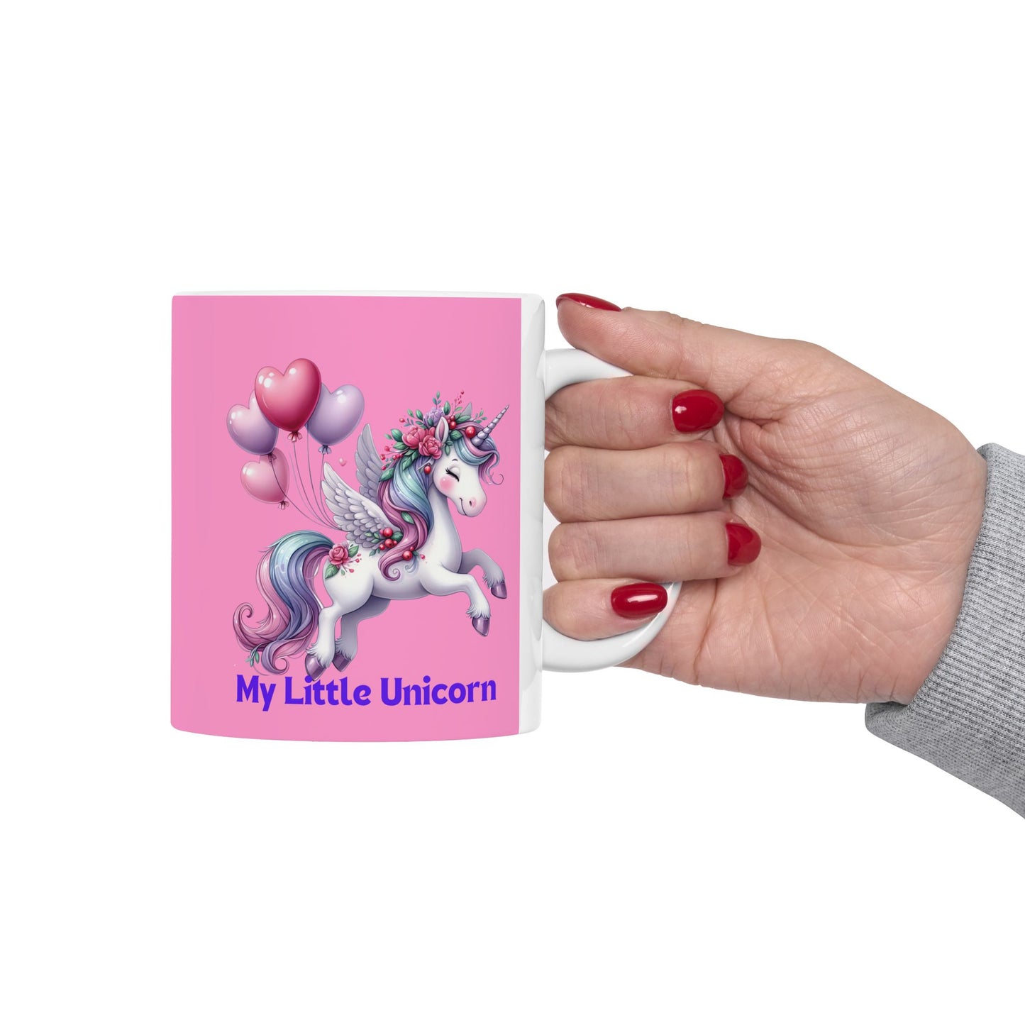 My Little Unicorn Horse Mug 11-15 Ounces Pink