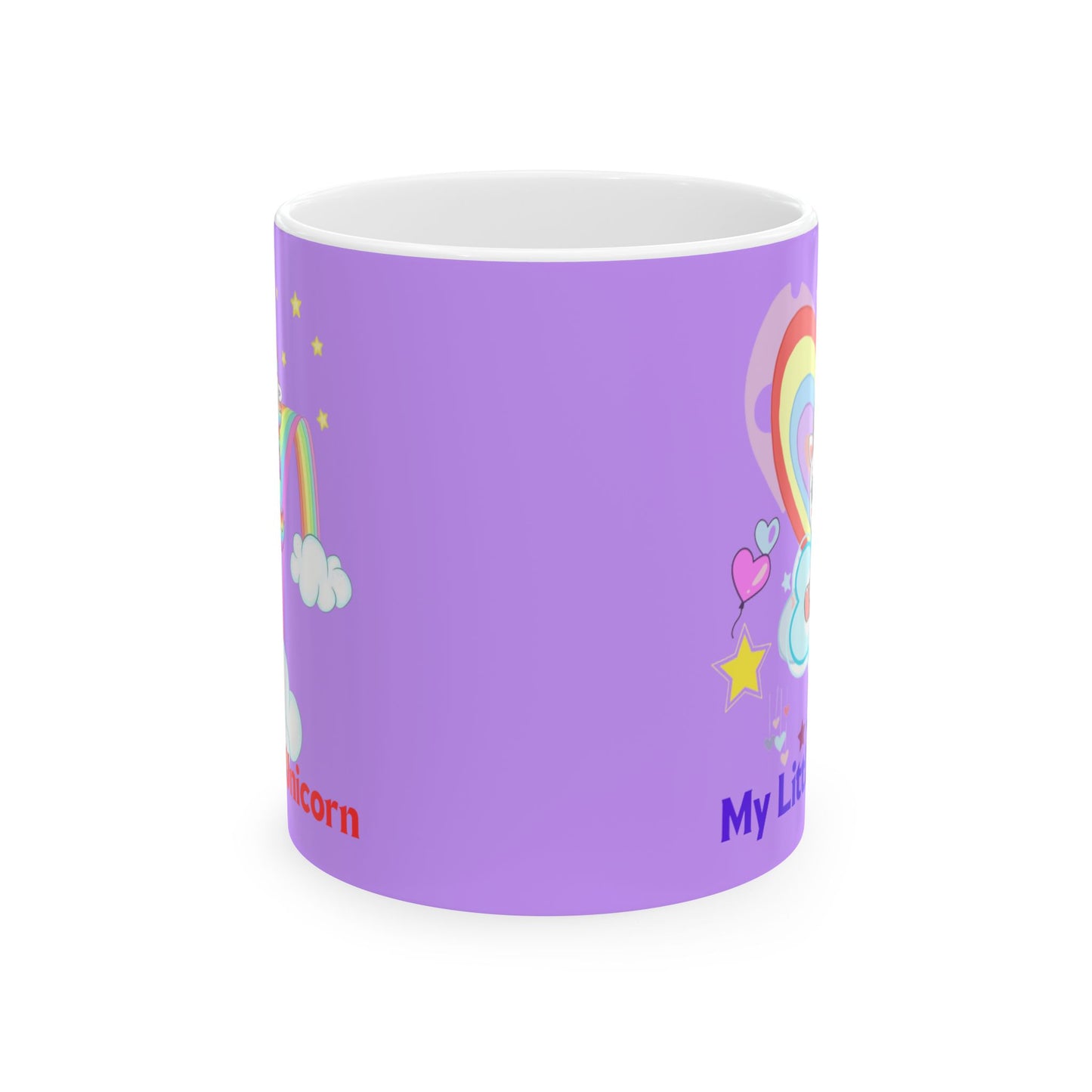 Little Gold Star Unicorn Mug 11-15 Onces Purple