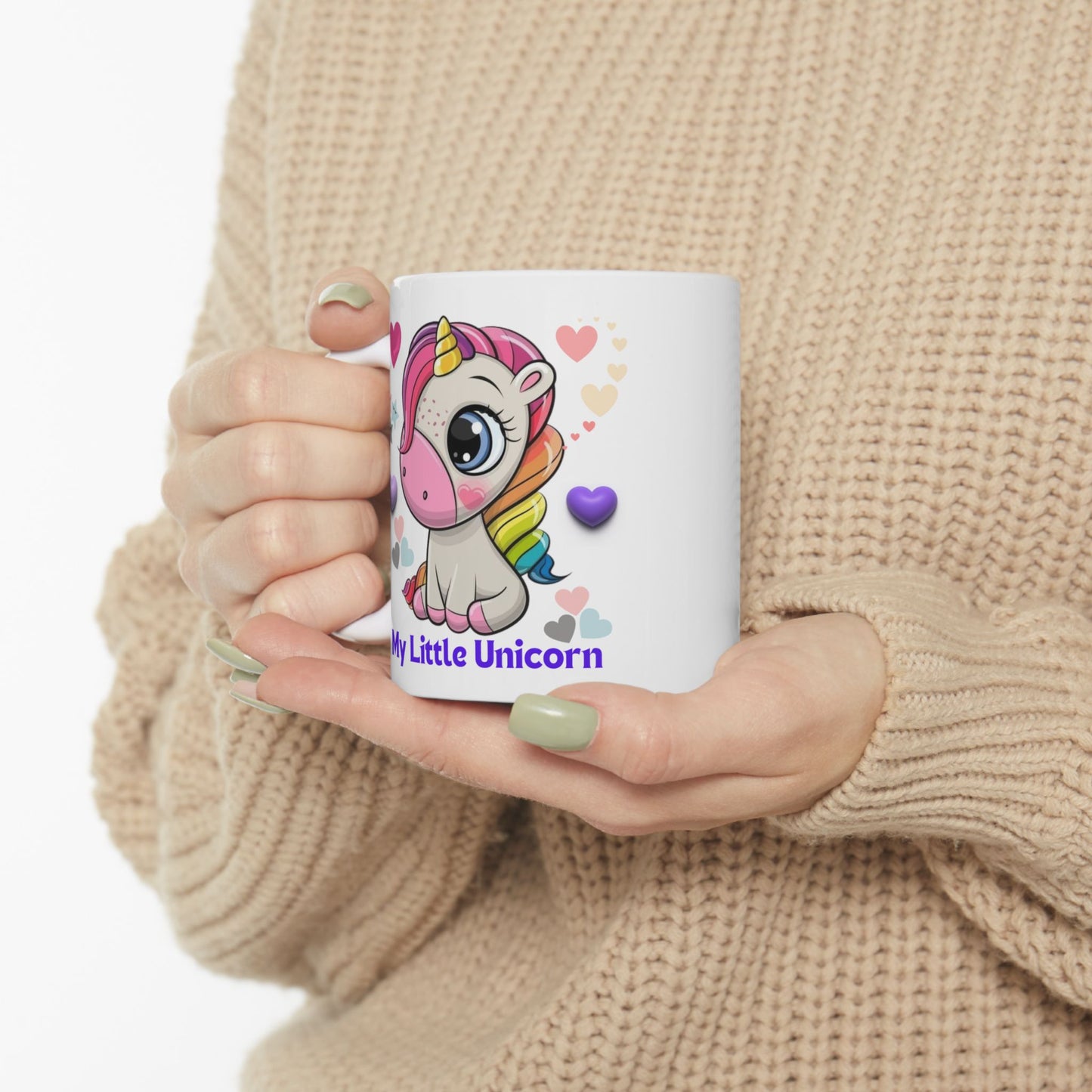 My Little Unicorn Balloons Mug 11-15 Ounces White