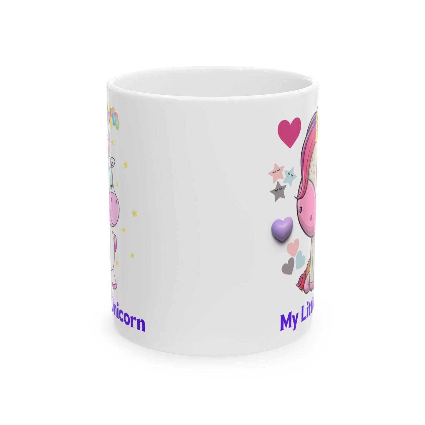 My Little Unicorn Balloons Mug 11-15 Ounces White