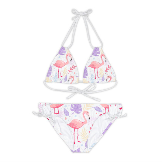 Flemish Strappy Bikini Set White