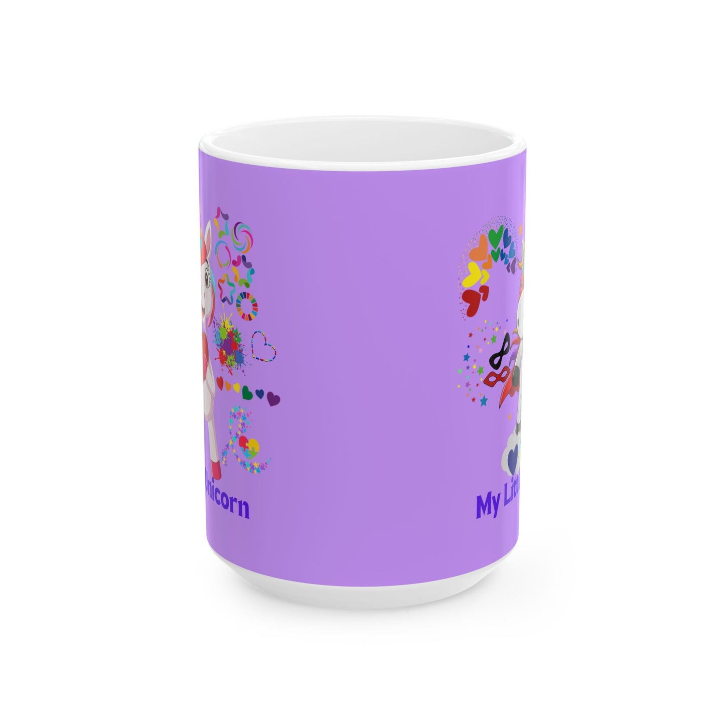 My Little Unicorn Couple Mug 11-15 Ounces White