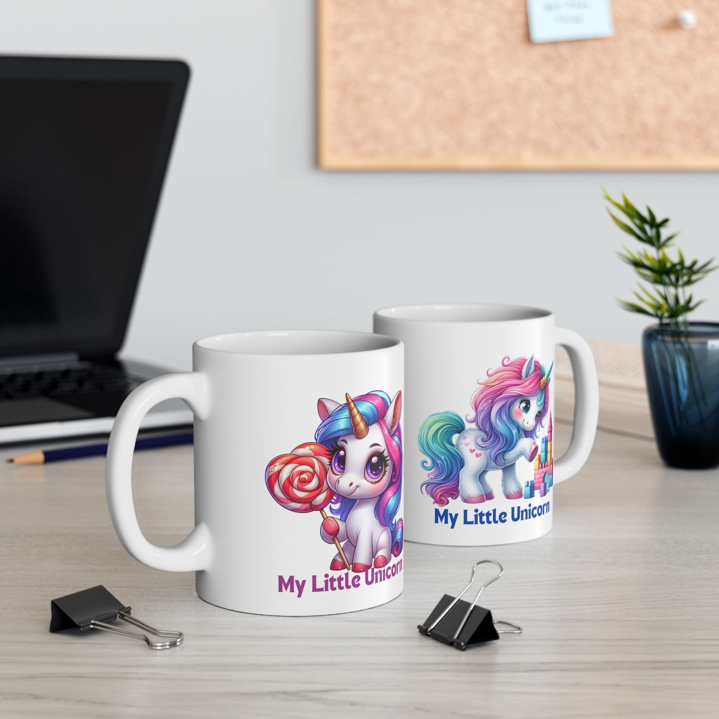 My Little Unicorn Castle Mug 11-15 Ounces White