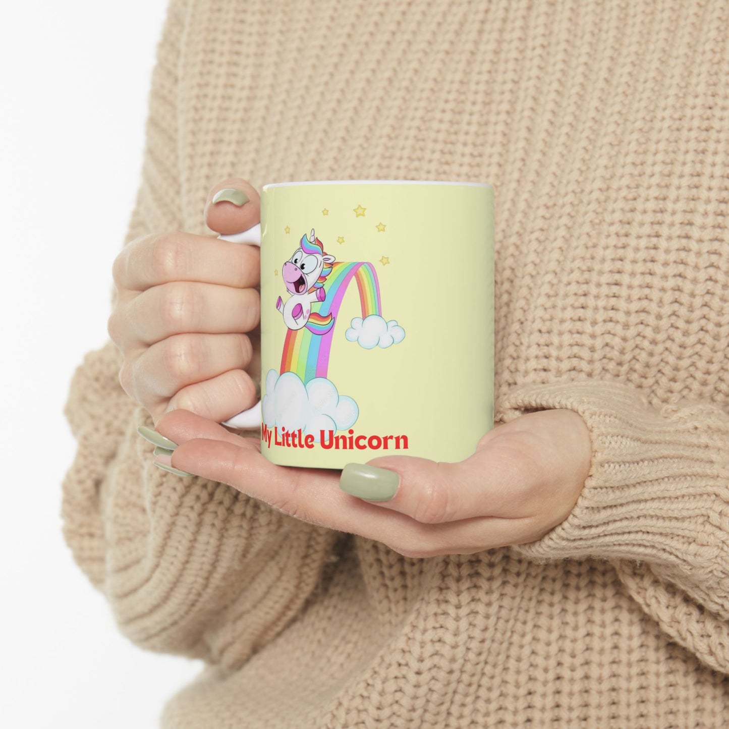 My Little Gold Star Unicorn Mug 11-15 Onces Yellow