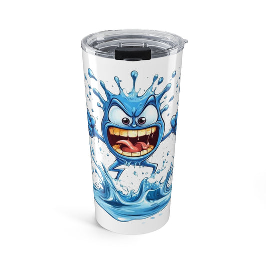 Angry Water Tumbler 20 Ounces White