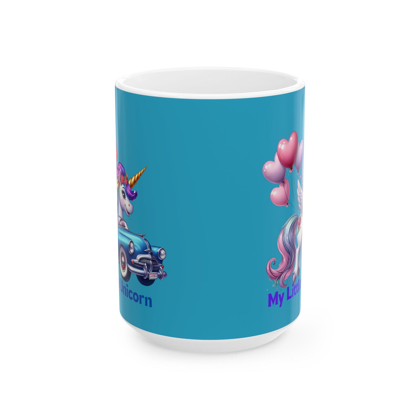 My Little Unicorn Horse Mug 11-15 Ounces Turquoise