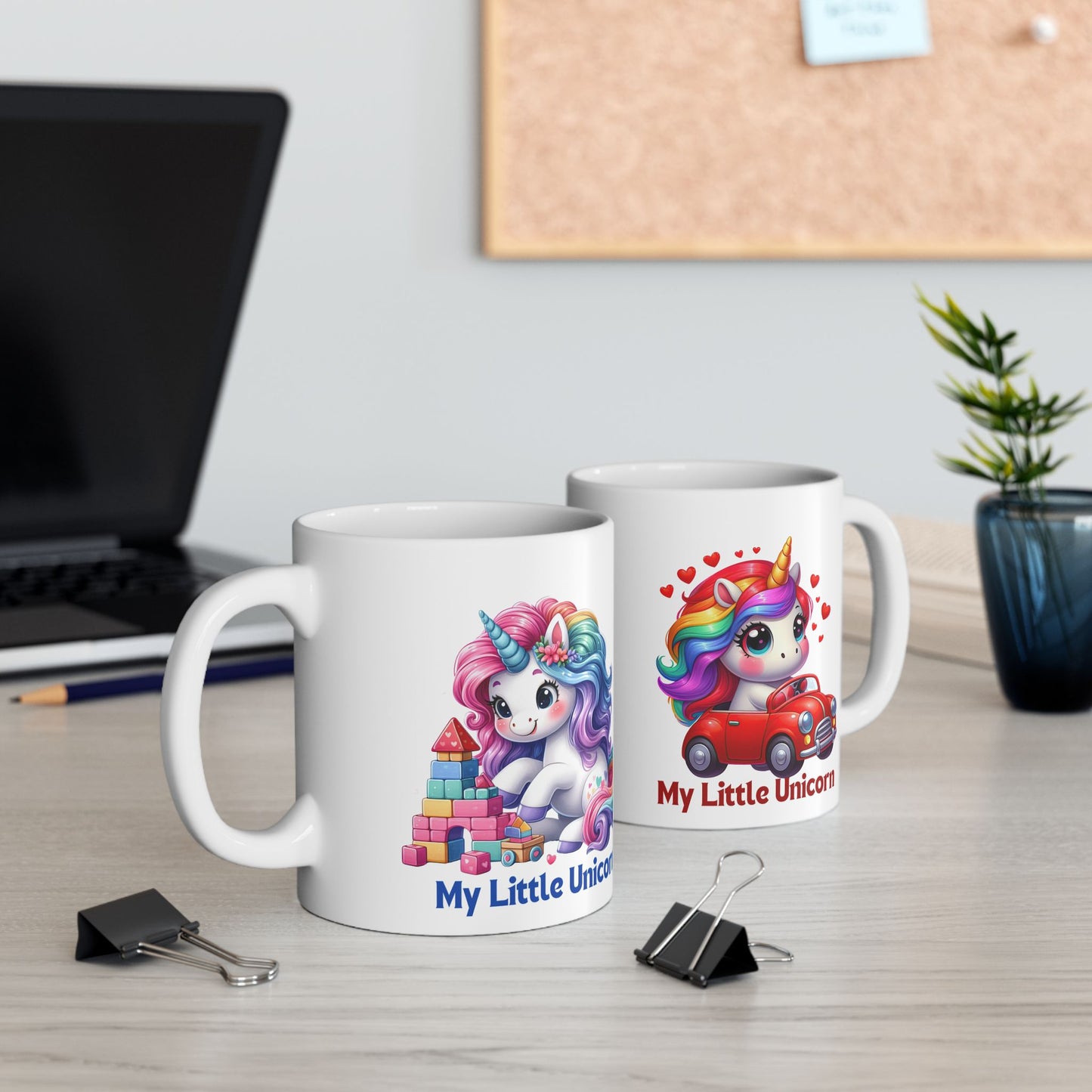 My Little Unicorn Castle Mug 11-15 Ounces White