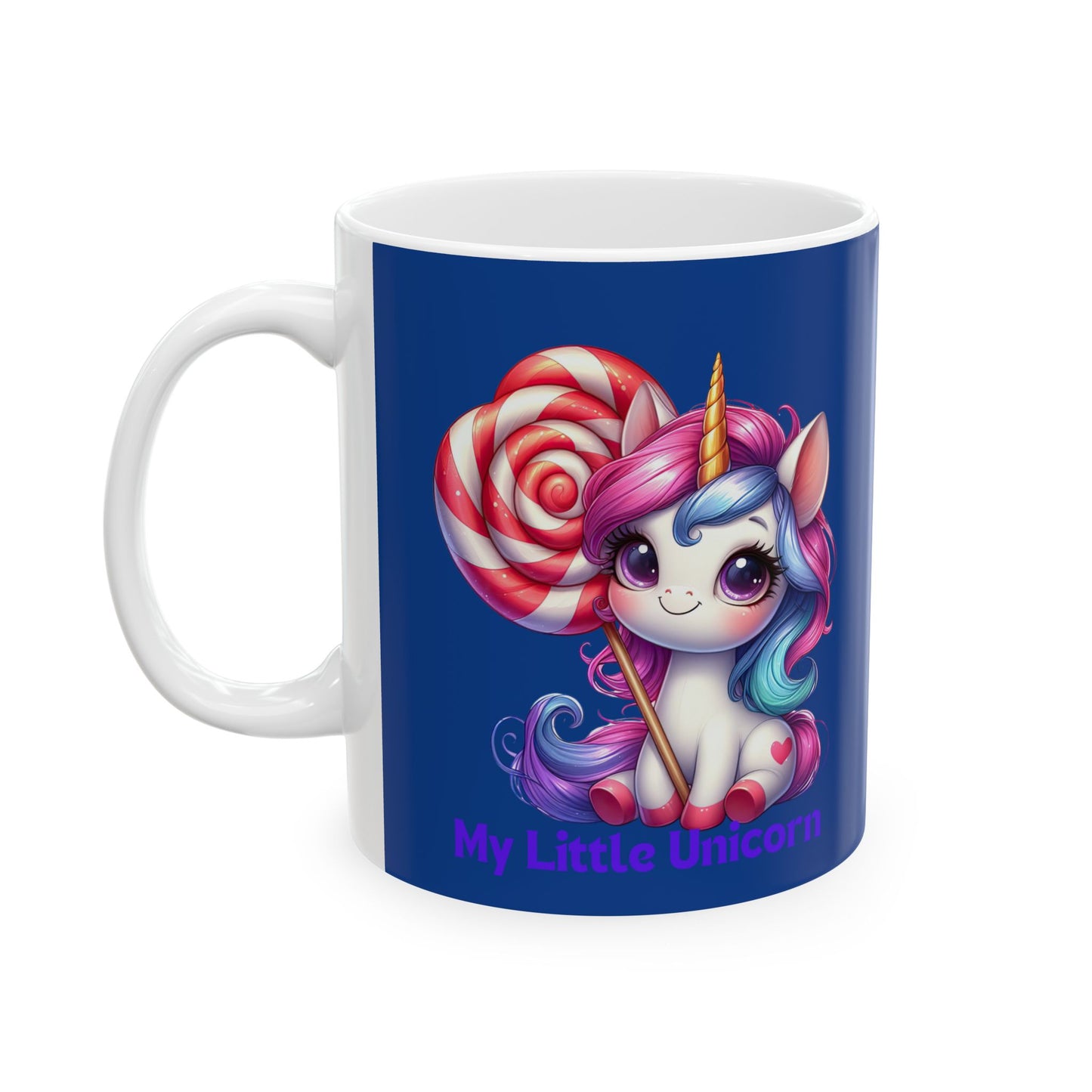My Little Unicorn Sweet Mug 11-15 Ounces Dark Blue