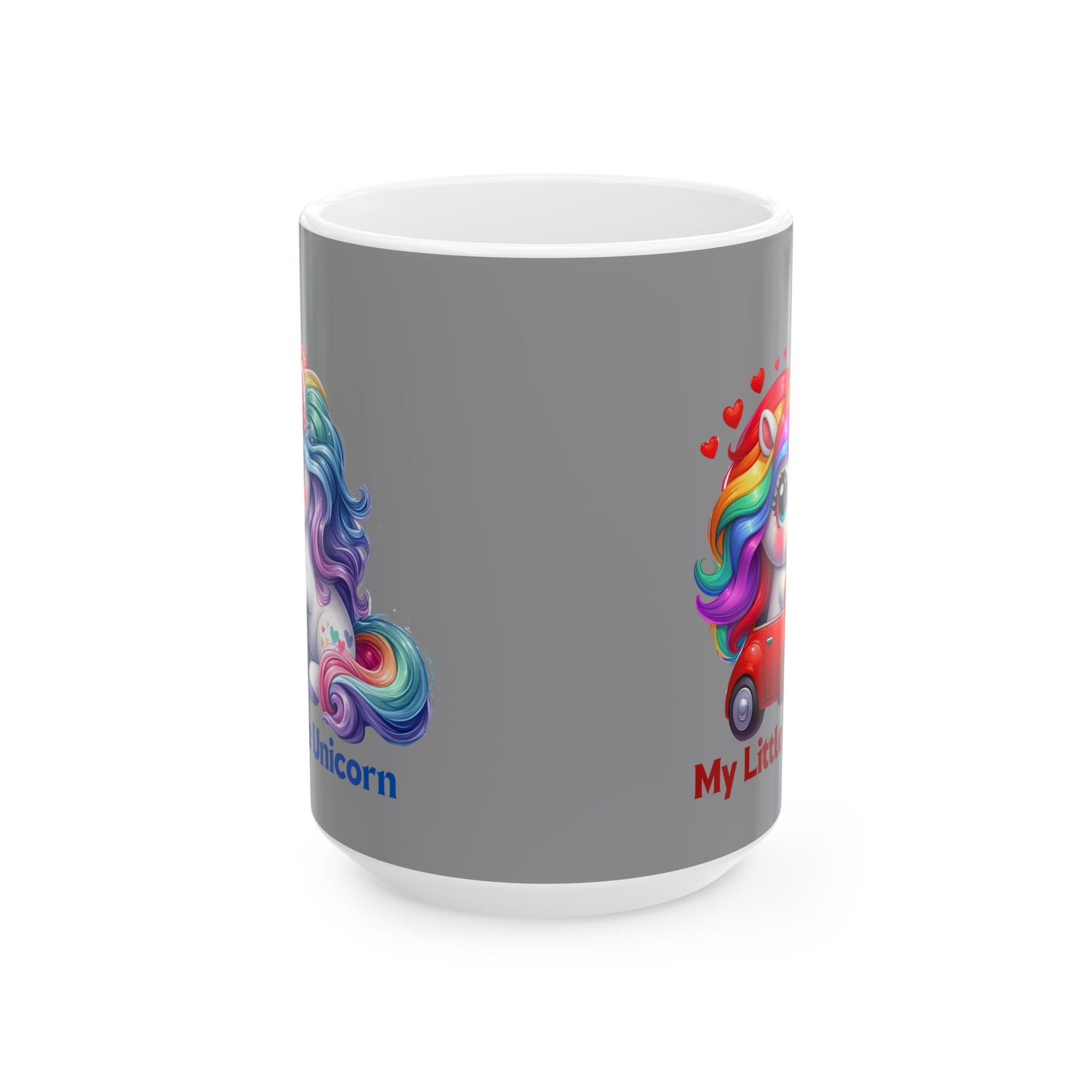 My Little Unicorn Castle Mug 11-15 Ounces Grey