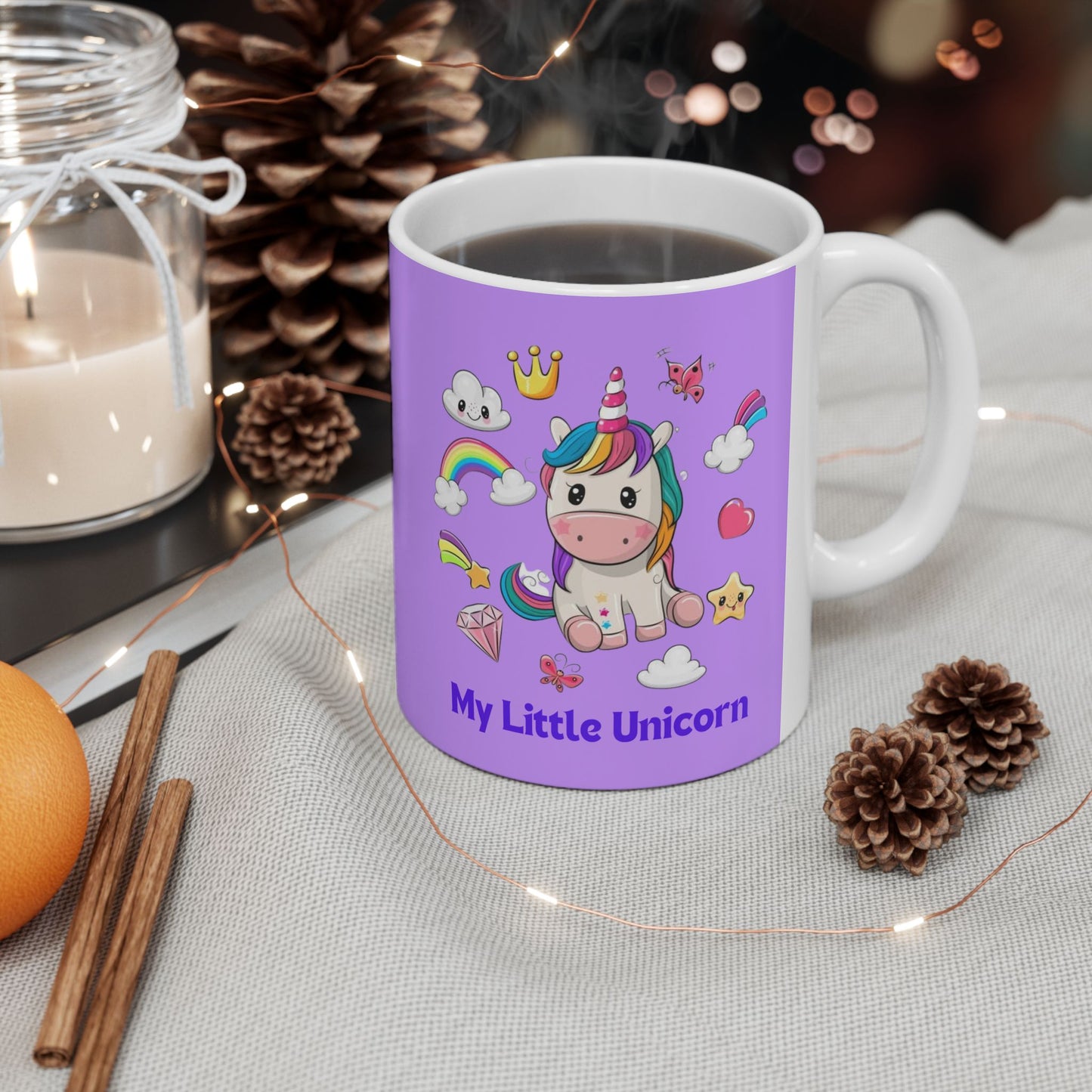 My Little Unicorn Fantasy Mug 11-15 Ounces Purple