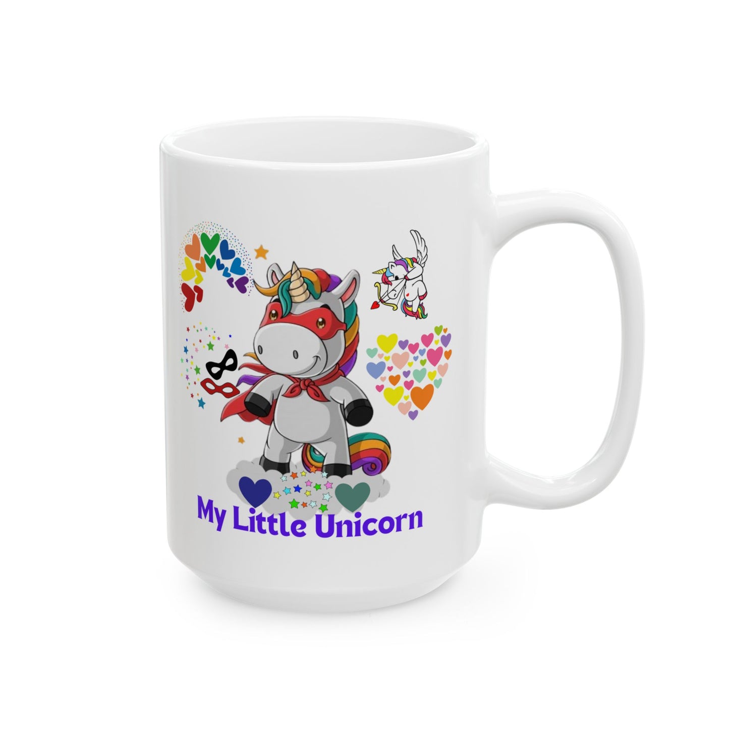 My Little Unicorn Couple Mug 11-15 Ounces White