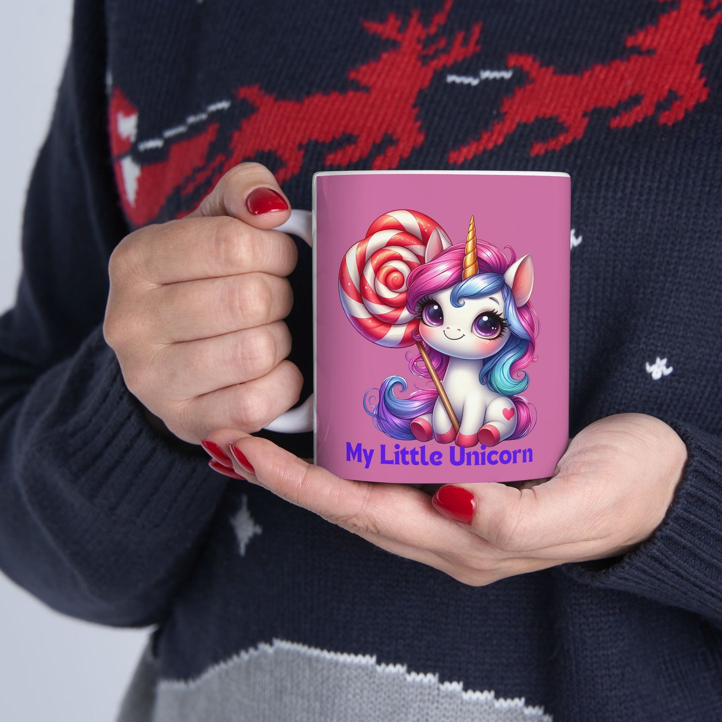 My Little Unicorn Sweet Mug 11-15 Ounces Light Pink