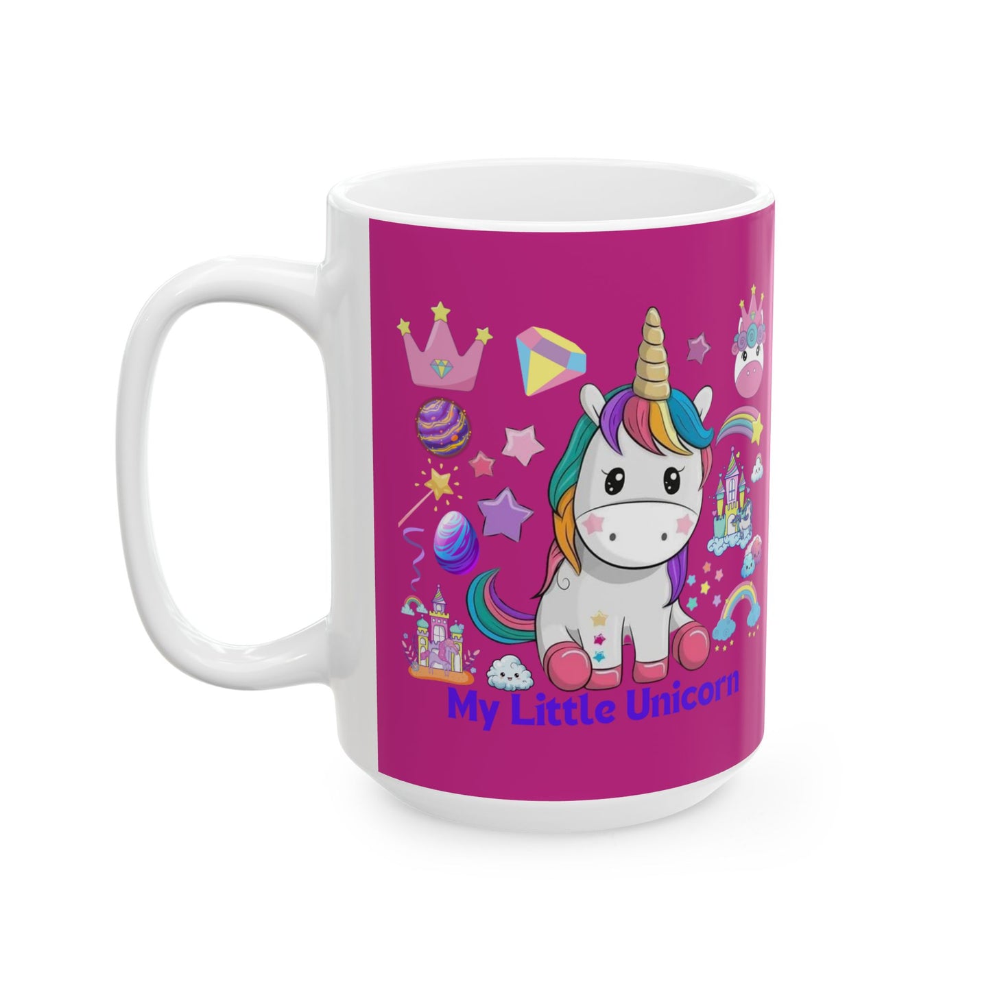 My Little Unicorn Fantasy Mug 11-15 Ounces Pink