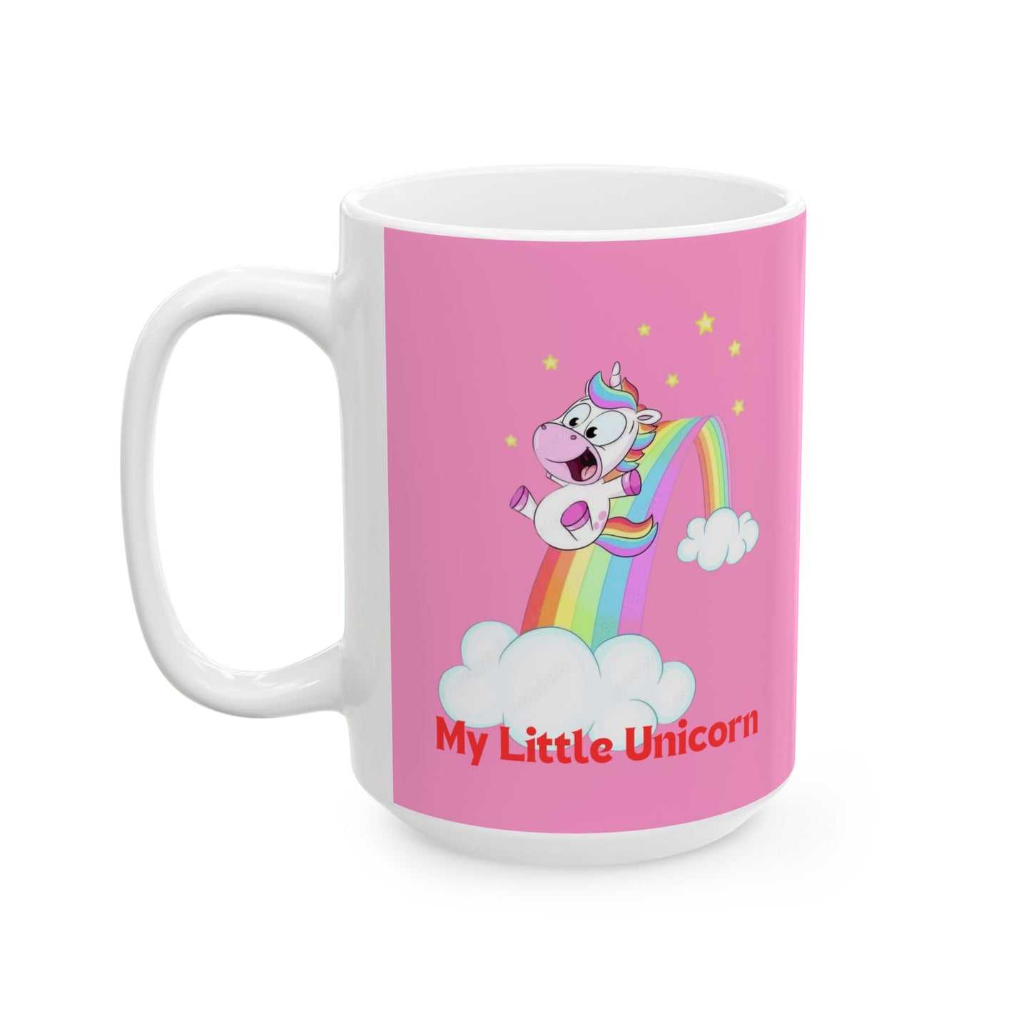 My Little Gold Star Unicorn Mug 11-15 Onces Pink