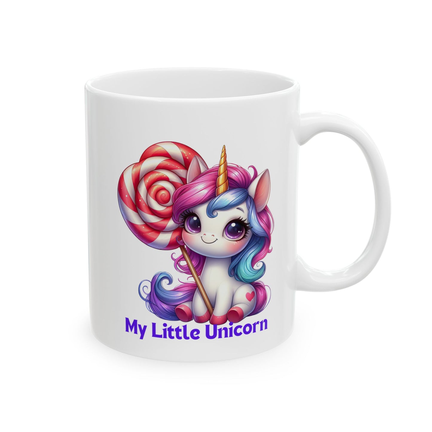 My Little Unicorn Candy Mug 11-15 Ounces White