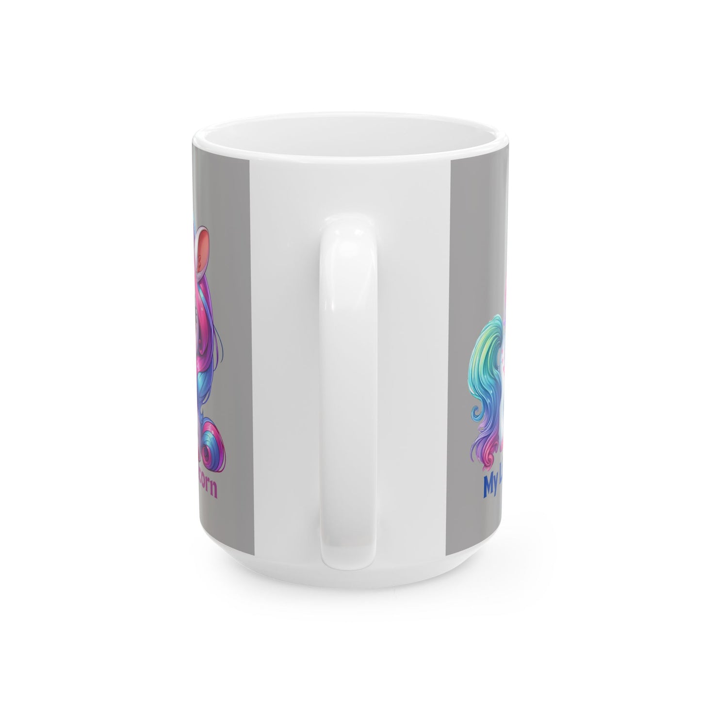 My Little Unicorn Princess Mug 11 Ounces Light Grey