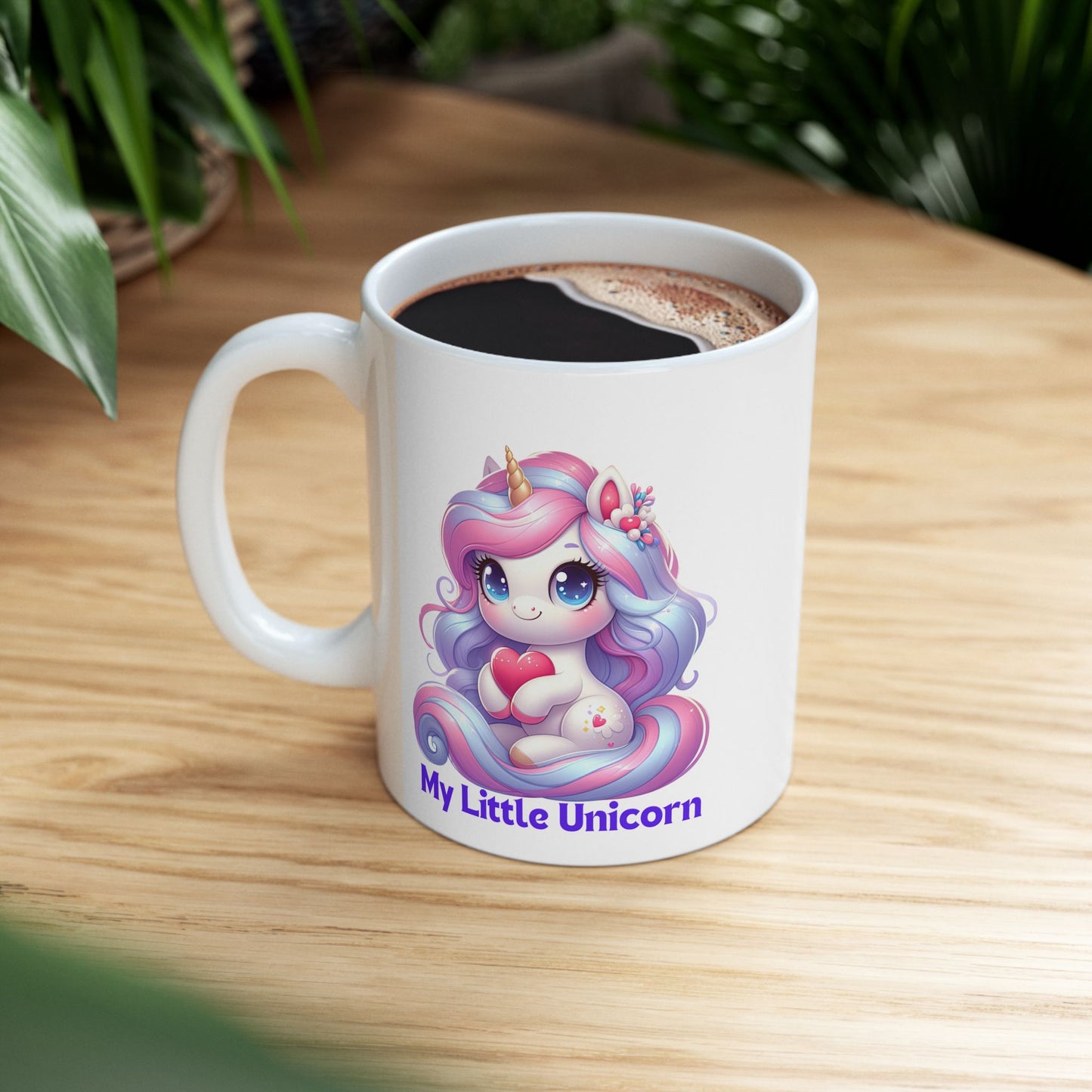 My Little Unicorn Horse Mug 11-15 Ounces White