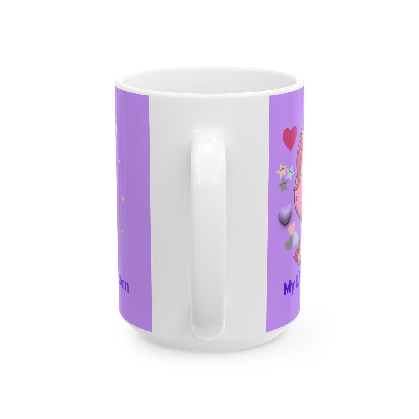 My Little Unicorn Balloons Mug 11-15 Ounces Purple