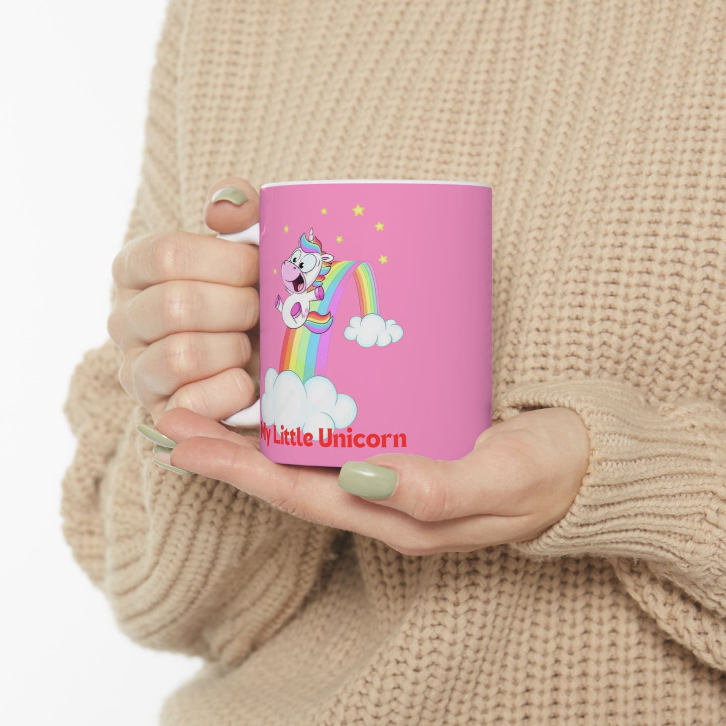 My Little Gold Star Unicorn Mug 11-15 Onces Pink