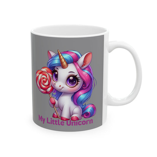 My Little Unicorn Princess Mug 11-15 Ounces Grey