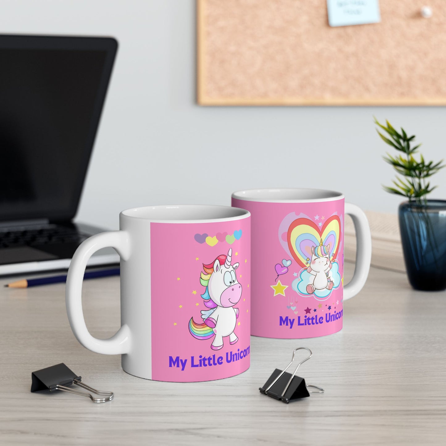 My Little Unicorn Love Mug 11-15 Ounces Pink