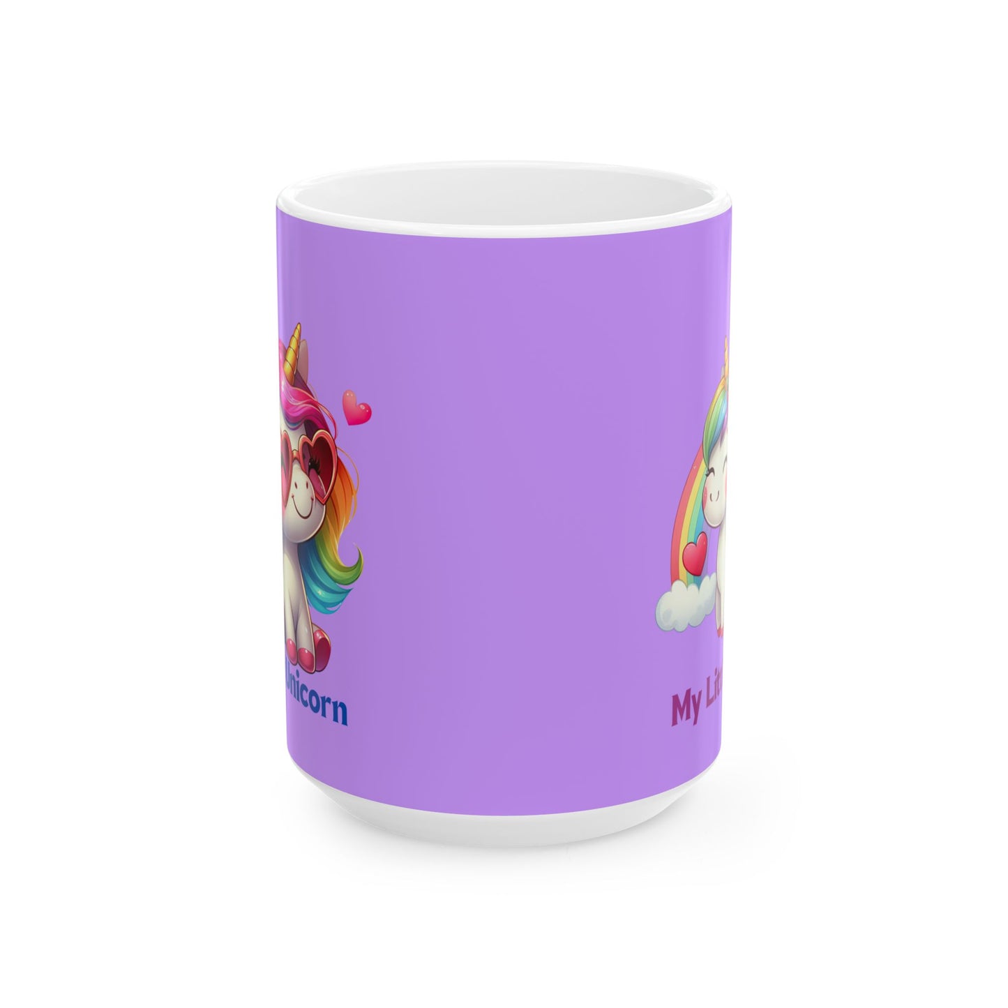My Little Unicorn Rainbow Mug 11-15 Ounces Purple