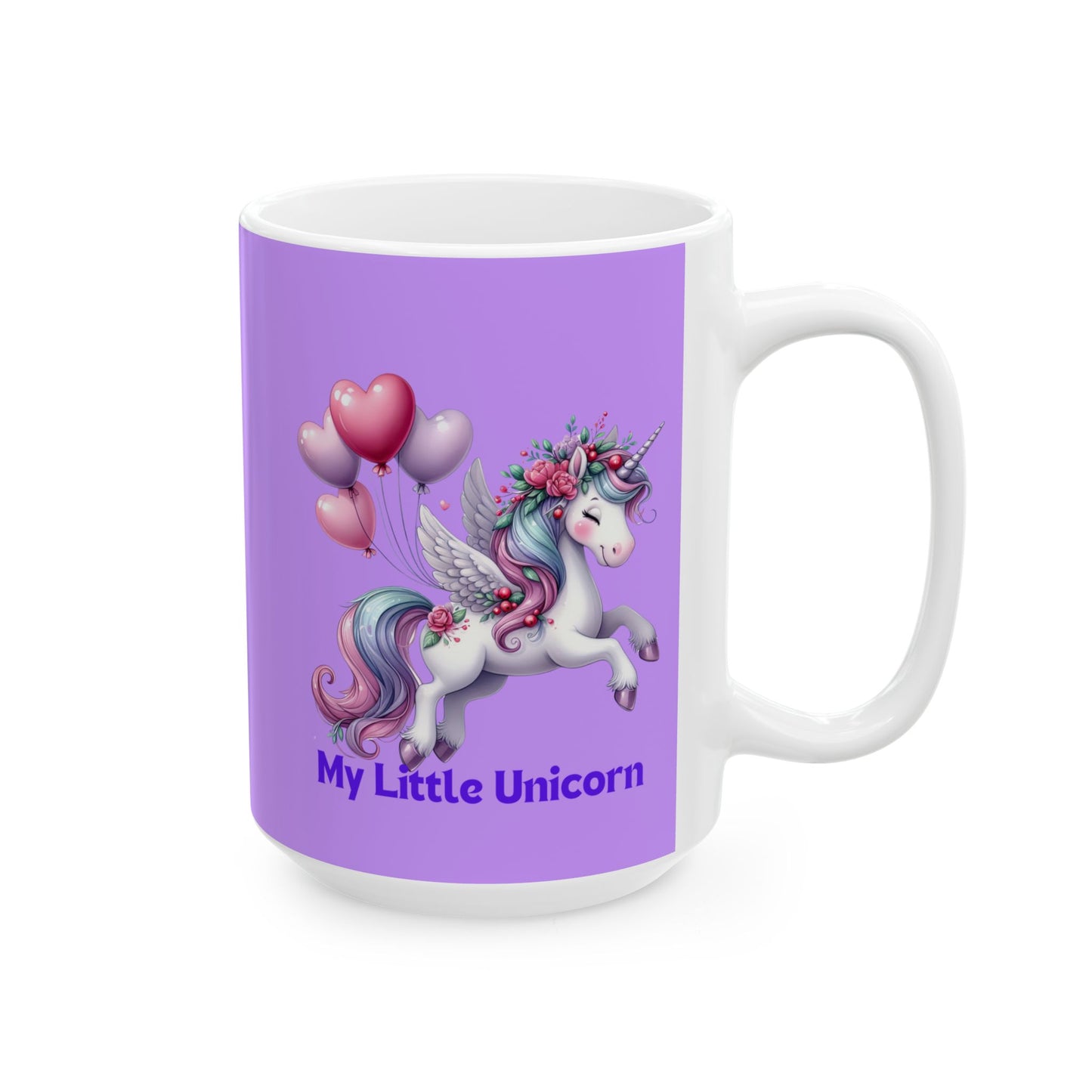 My Little Unicorn Horse Mug 11-15 Ounces Purple