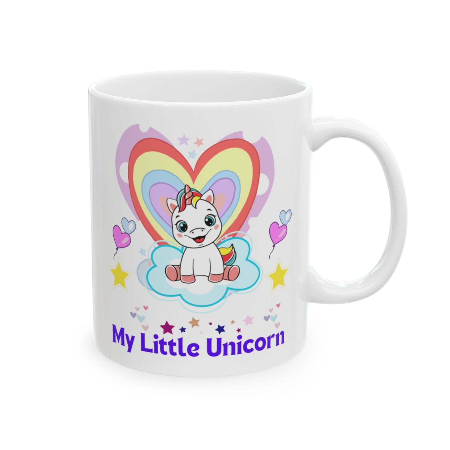 My Little Gold Star Unicorn Mug 11-15 Onces White