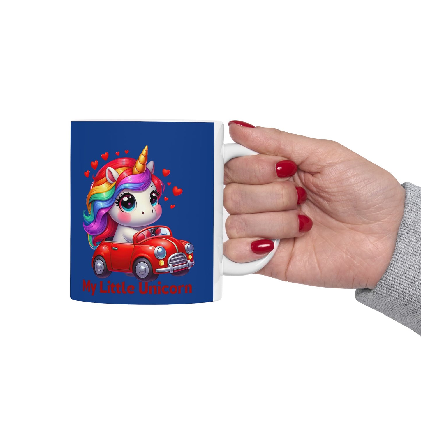 My Little Unicorn Castle Mug 11-15 Ounces Dark Blue