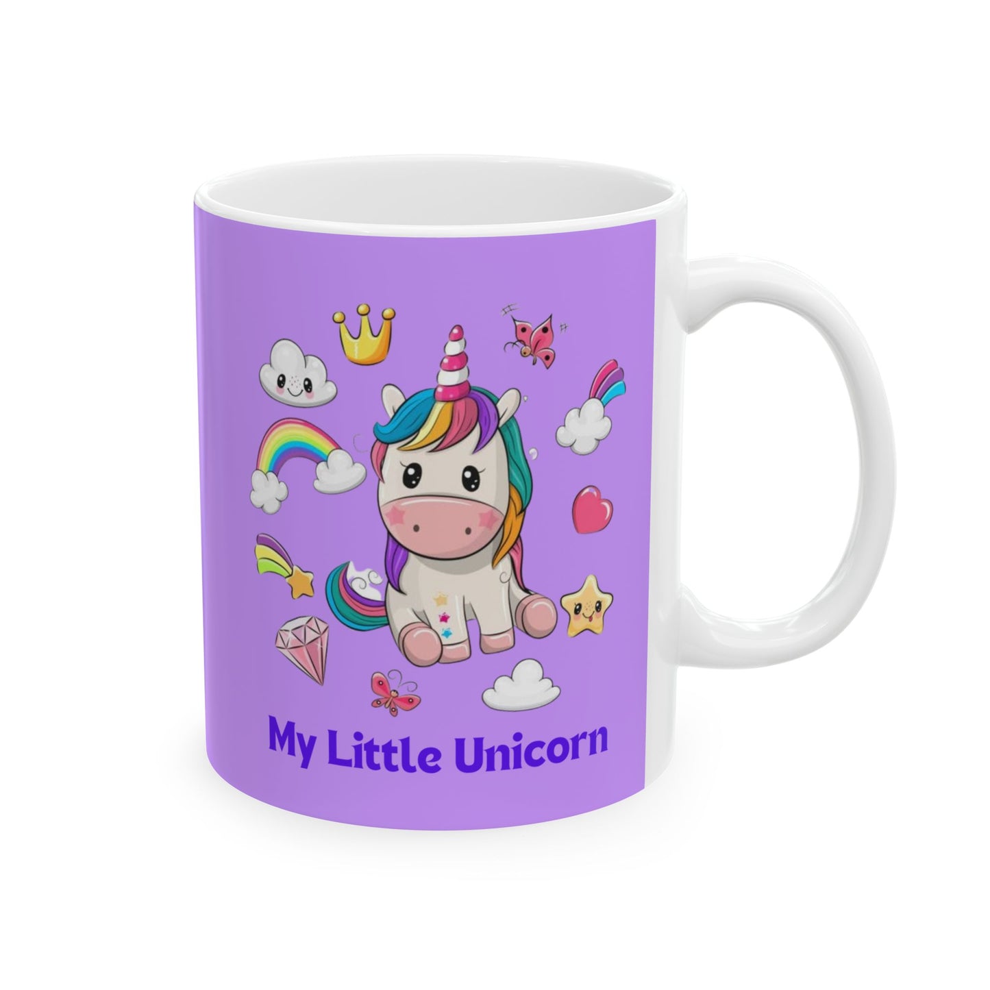 My Little Unicorn Fantasy Mug 11-15 Ounces Purple