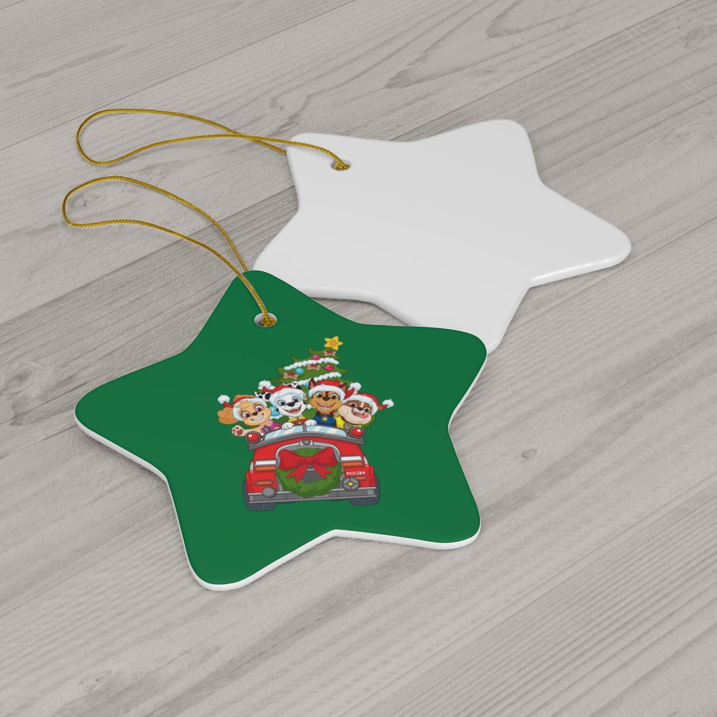 Ceramic Ornament, 4 Shapes