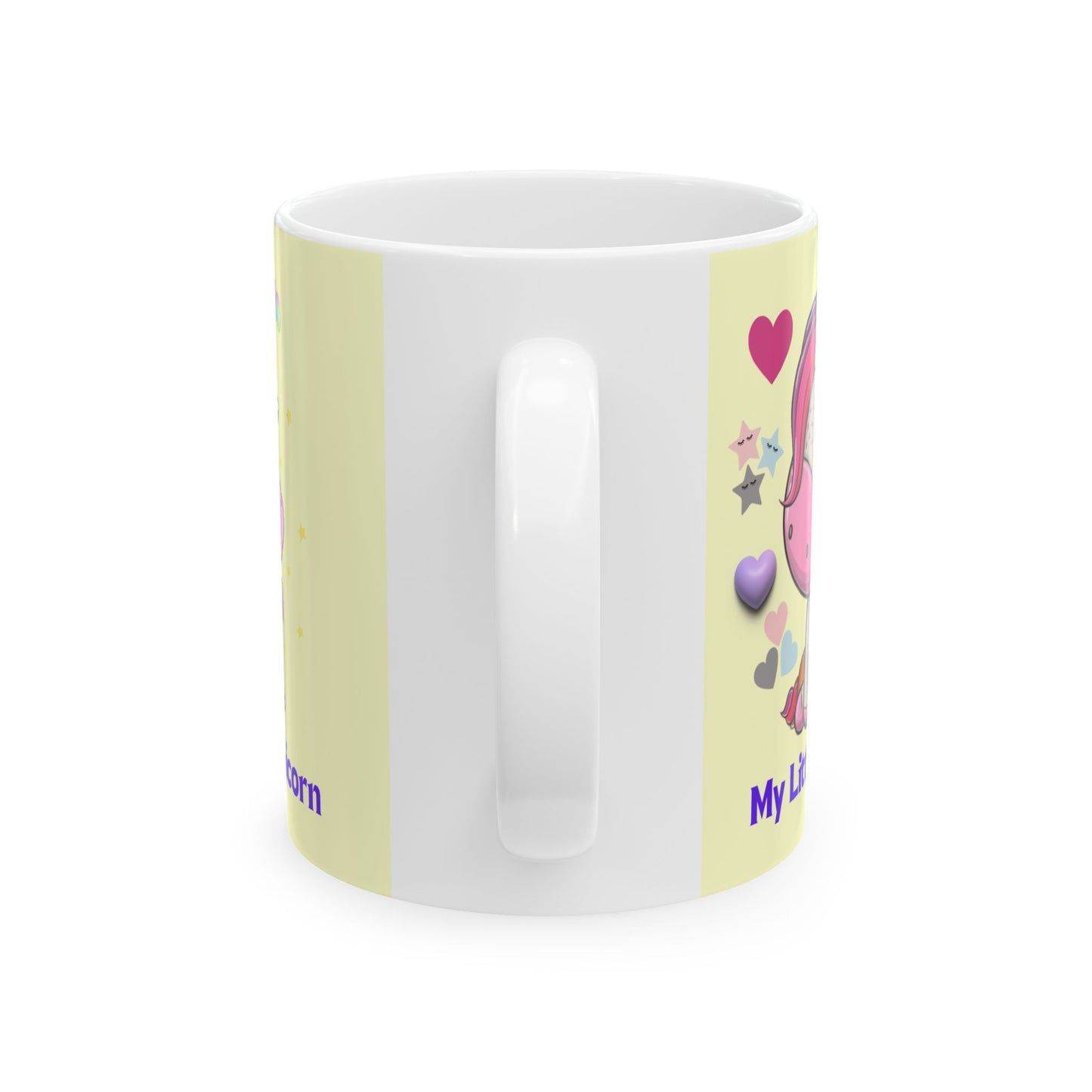 My Little Unicorn Balloons Mug 11-15 Ounces Yellow