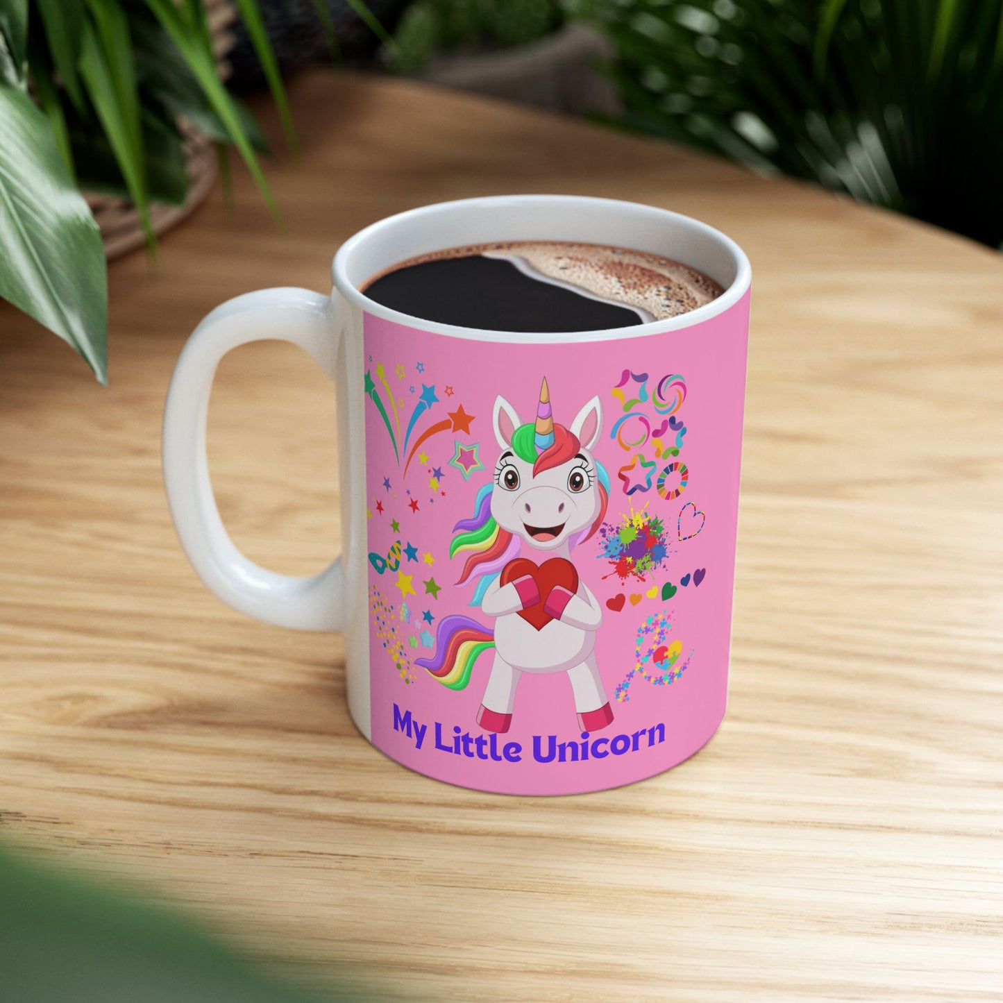 My Little Unicorn Couple Mug 11-15 Ounces Pink