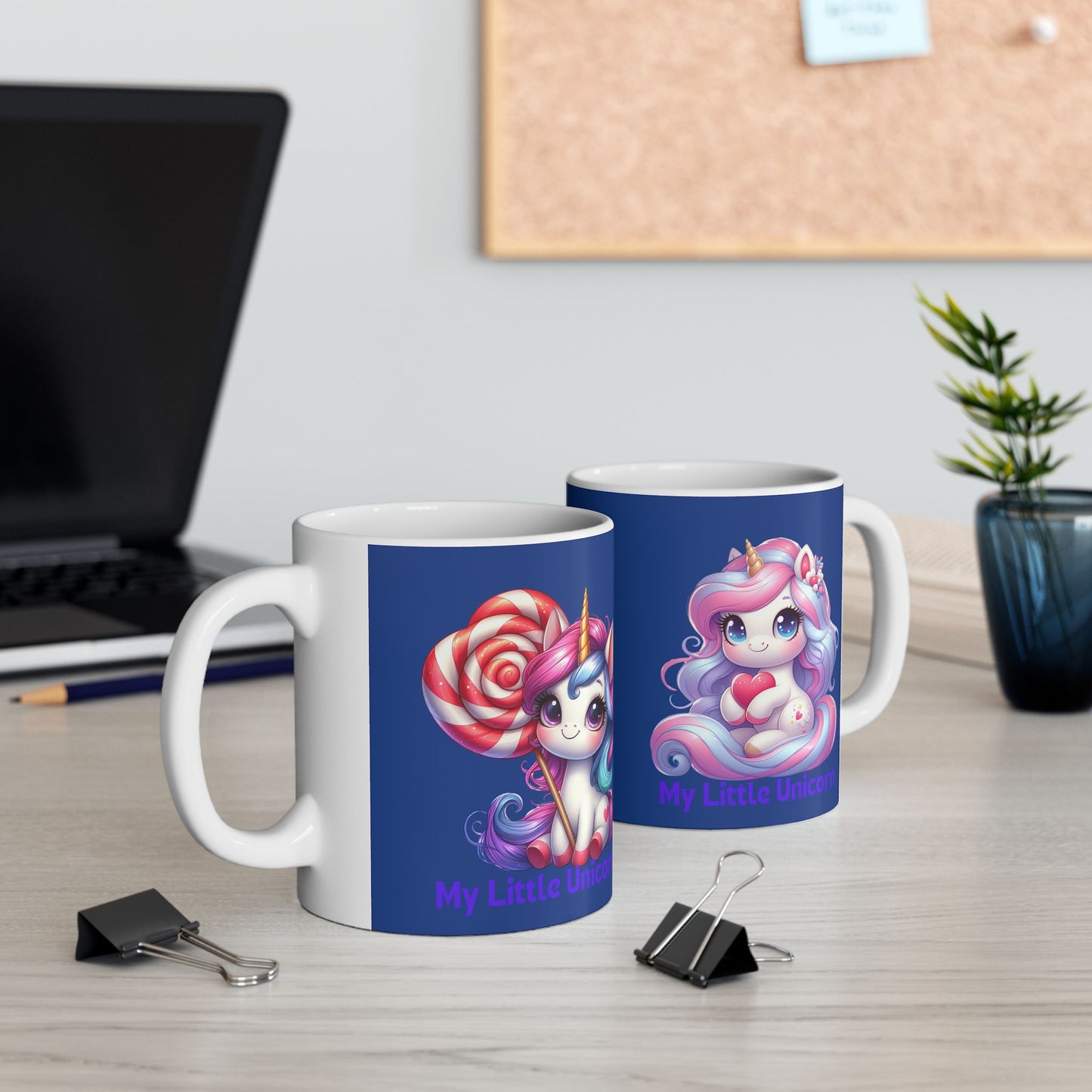 My Little Unicorn Sweet Mug 11-15 Ounces Dark Blue