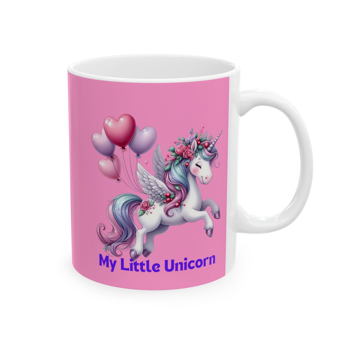My Little Unicorn Horse Mug 11-15 Ounces Pink