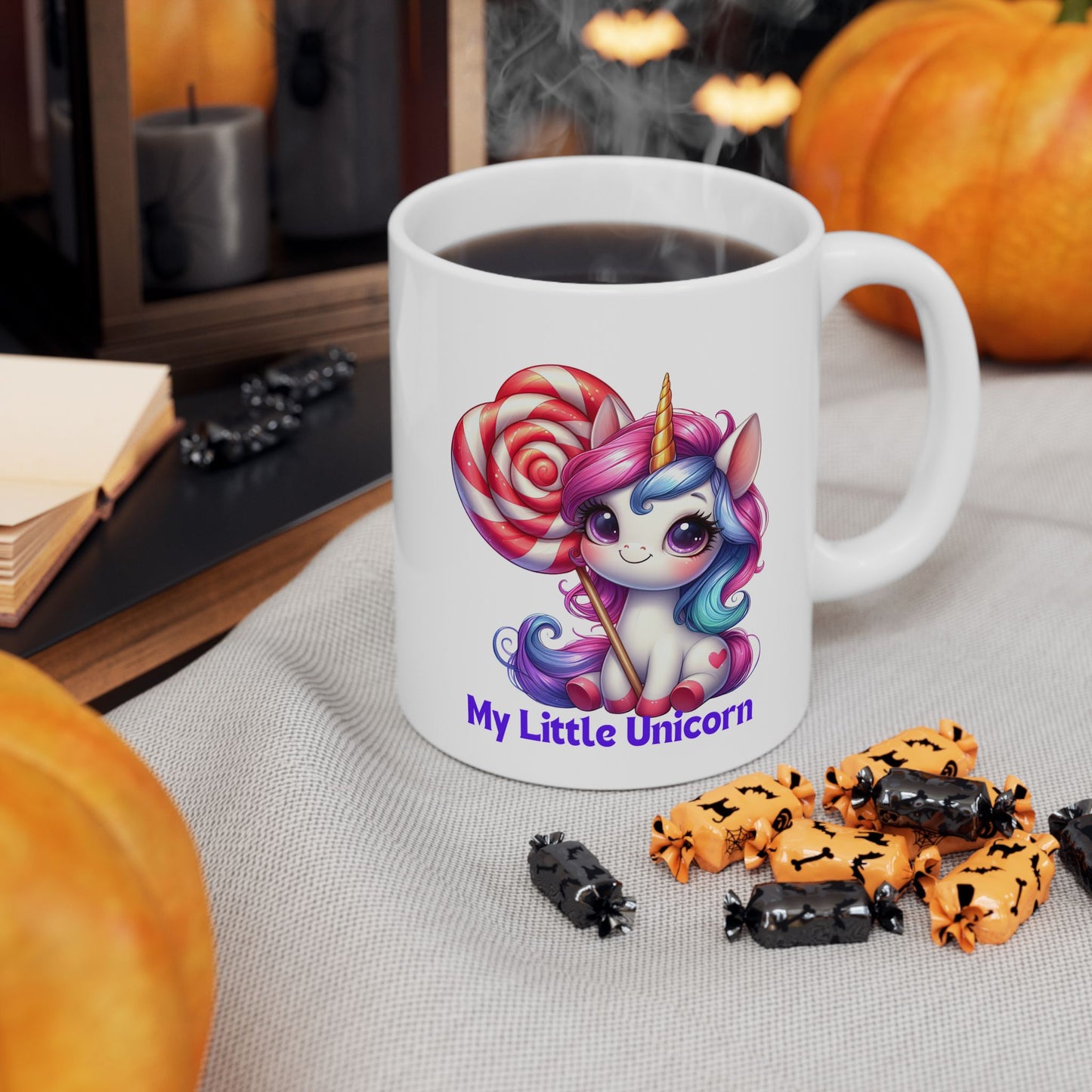 My Little Unicorn Candy Mug 11-15 Ounces White