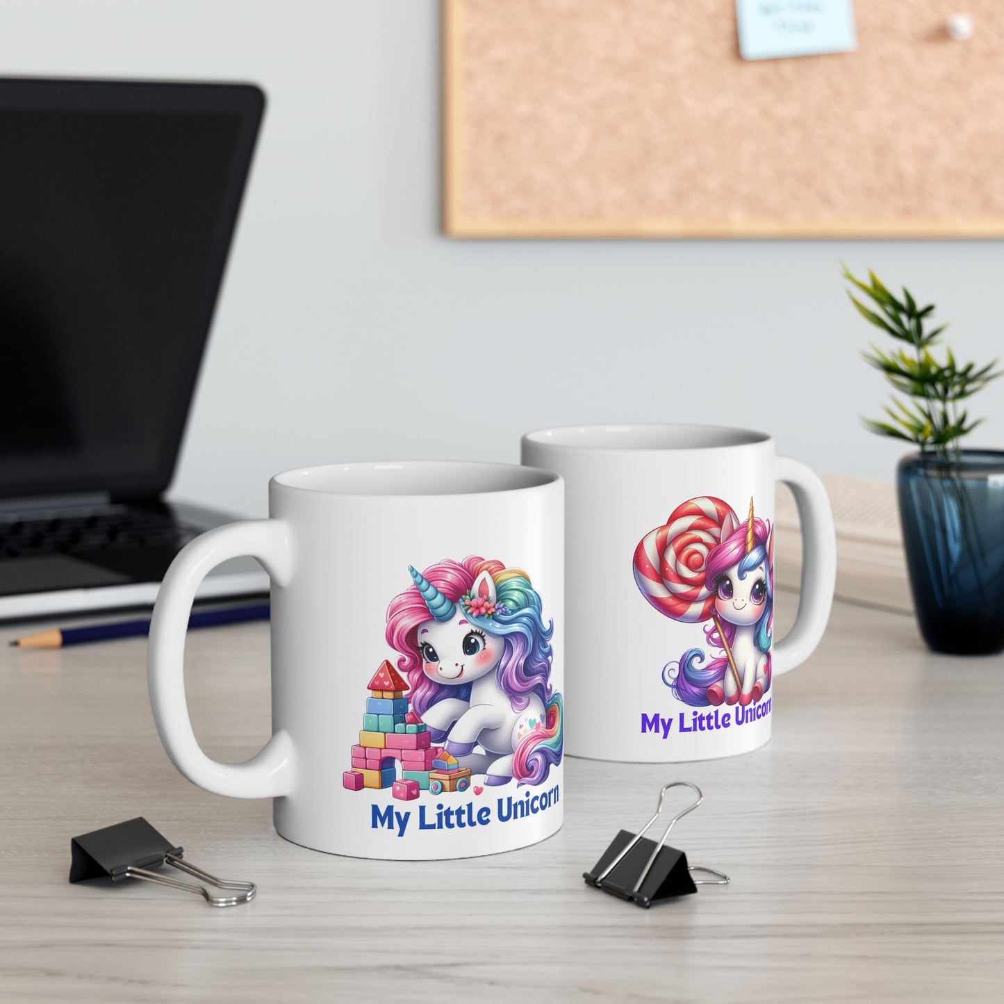 My Little Unicorn Candy Mug 11-15 Ounces White